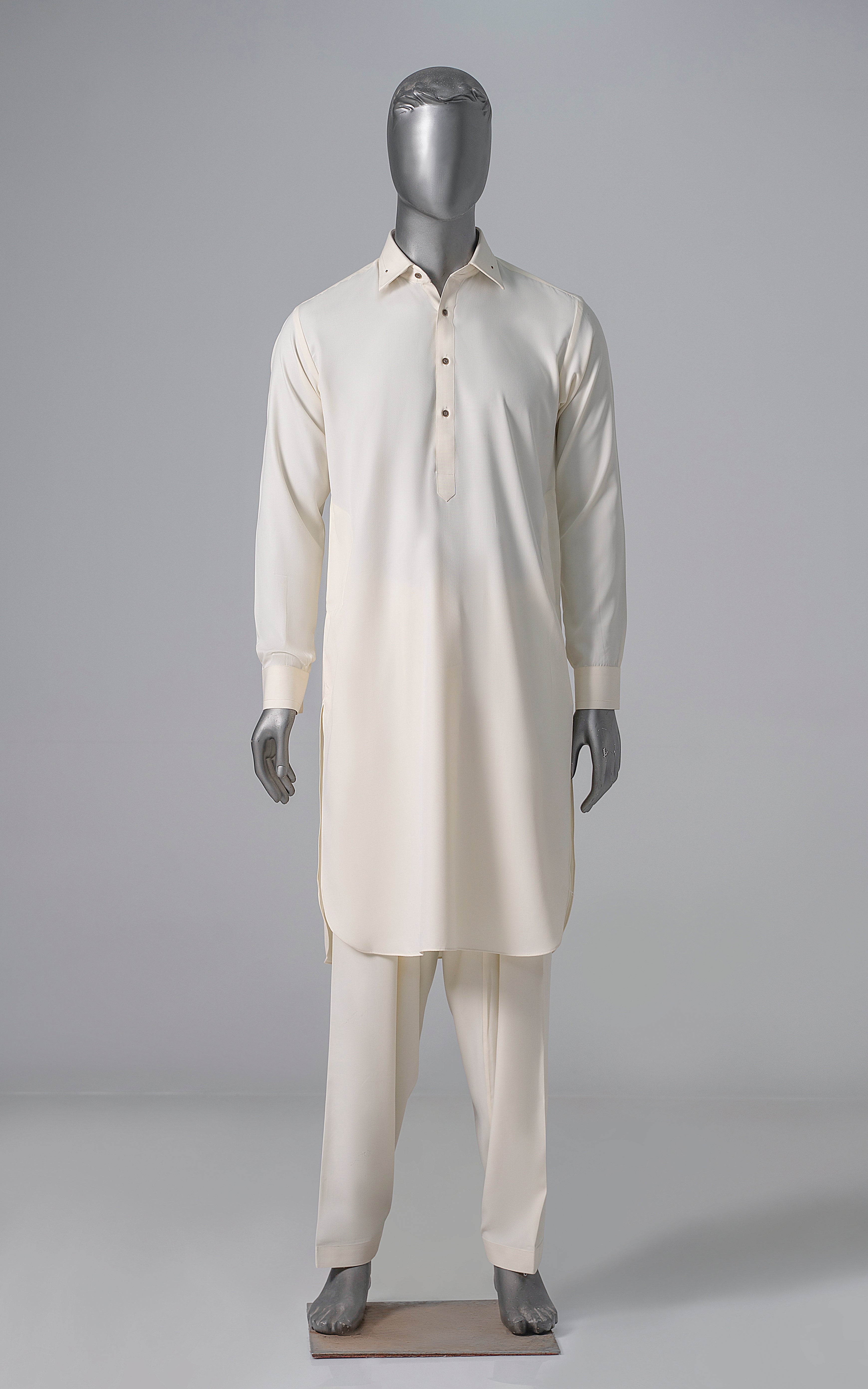 EXCLUSIVE BLENDED KAMEEZ SHALWAR CREAM