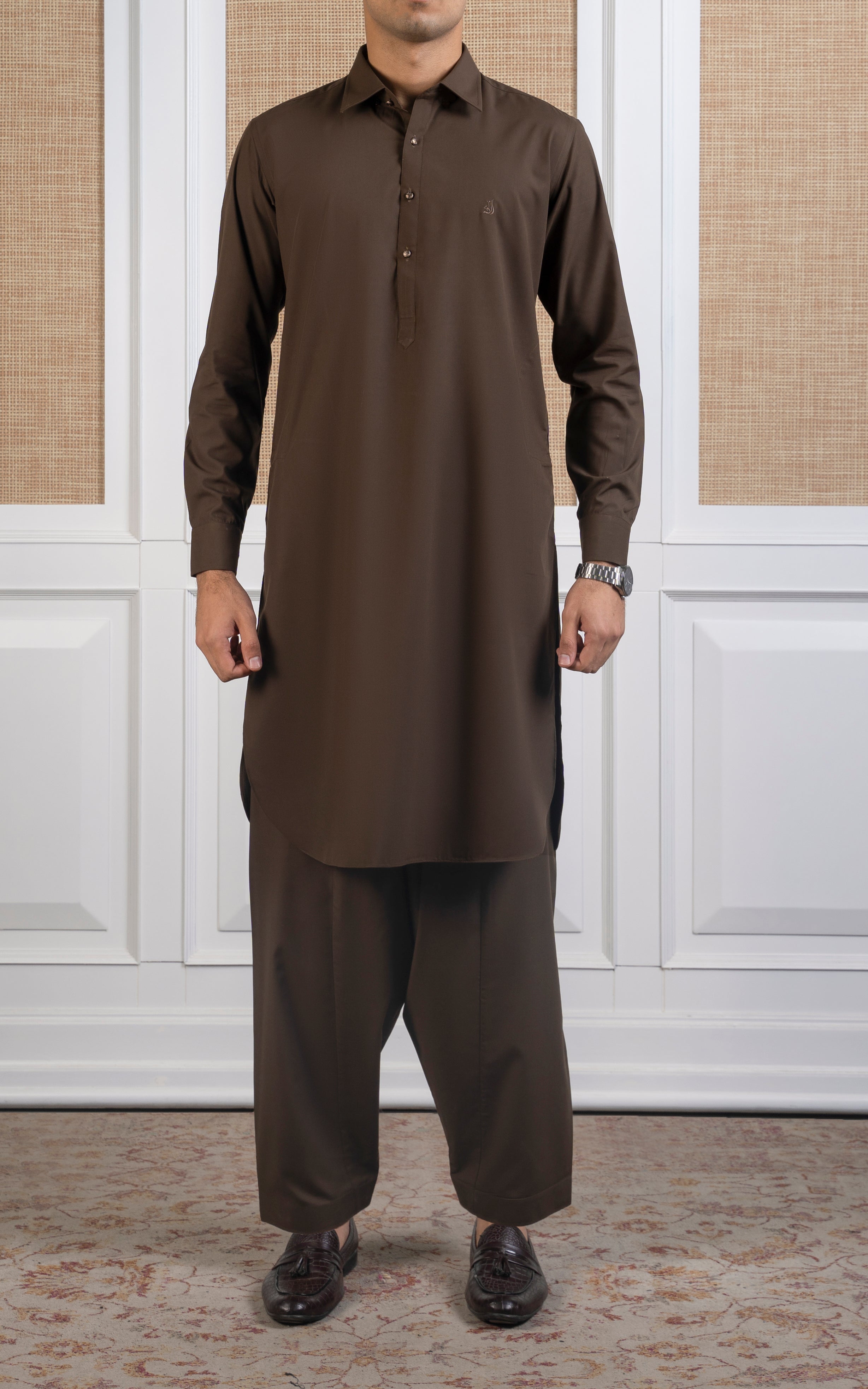 BLENDED KAMEEZ SHALWAR -SIGNATURE COLLECTION BROWN