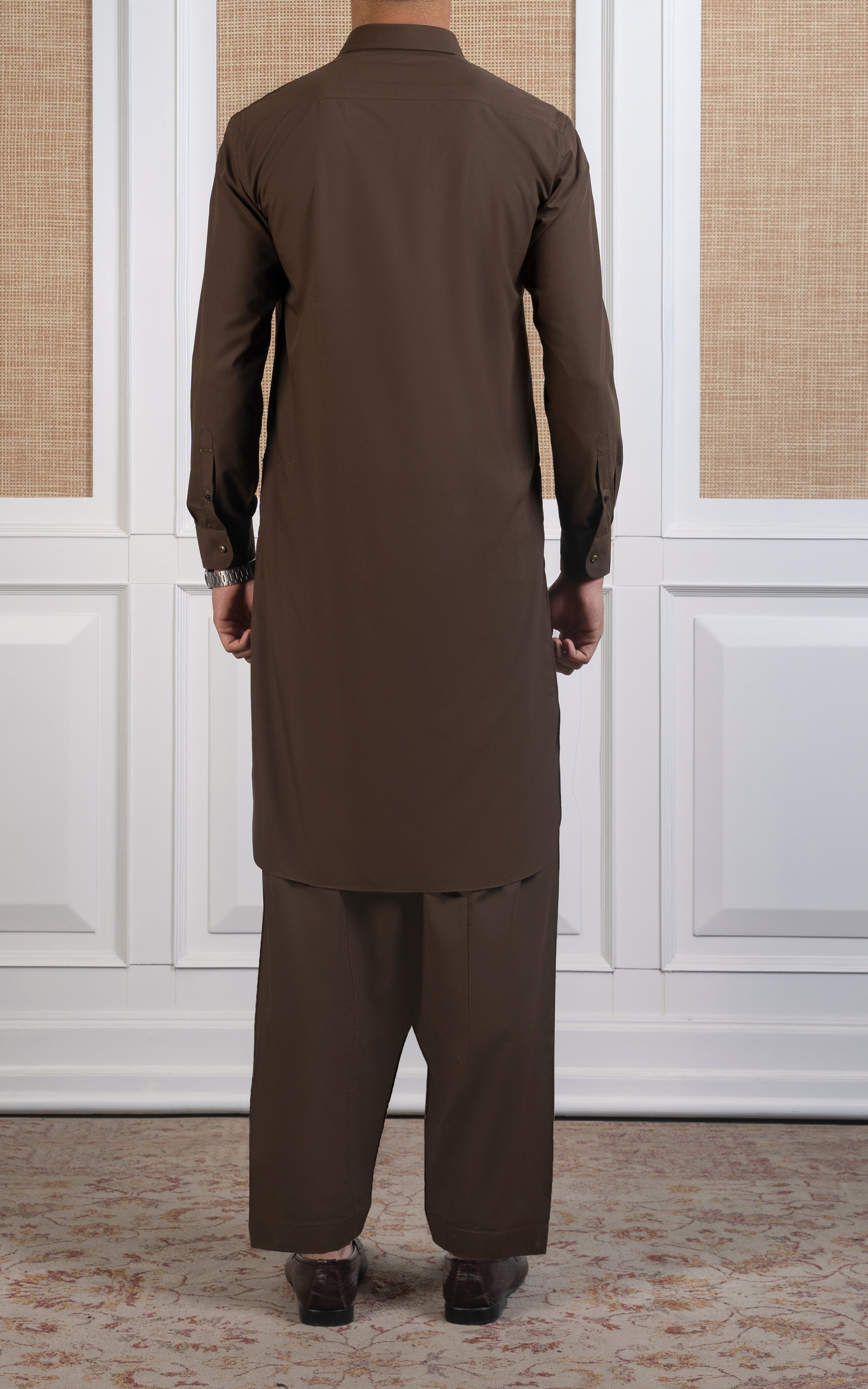 BLENDED KAMEEZ SHALWAR -SIGNATURE COLLECTION BROWN