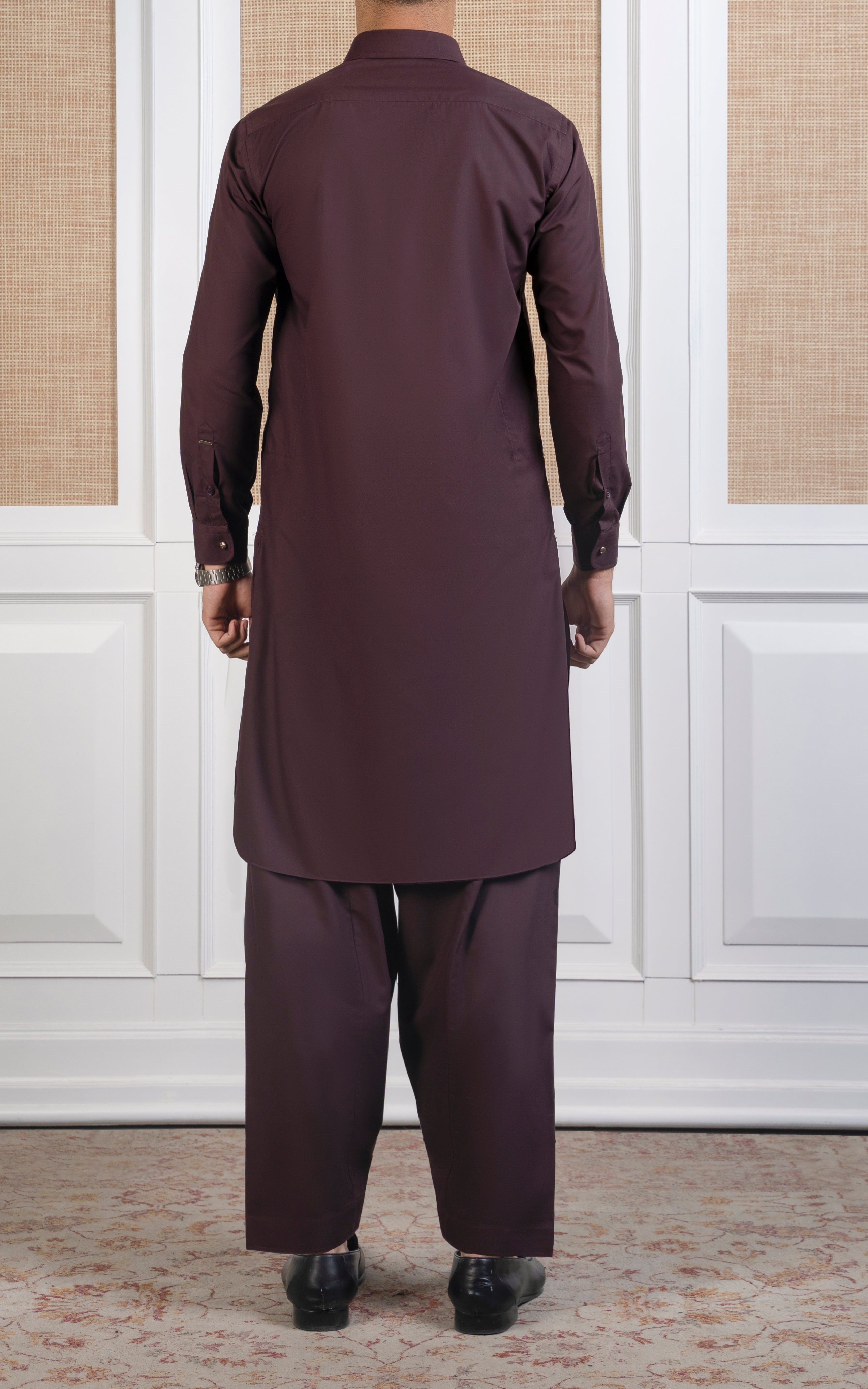 BLENDED KAMEEZ SHALWAR -SIGNATURE COLLECTION MAROON