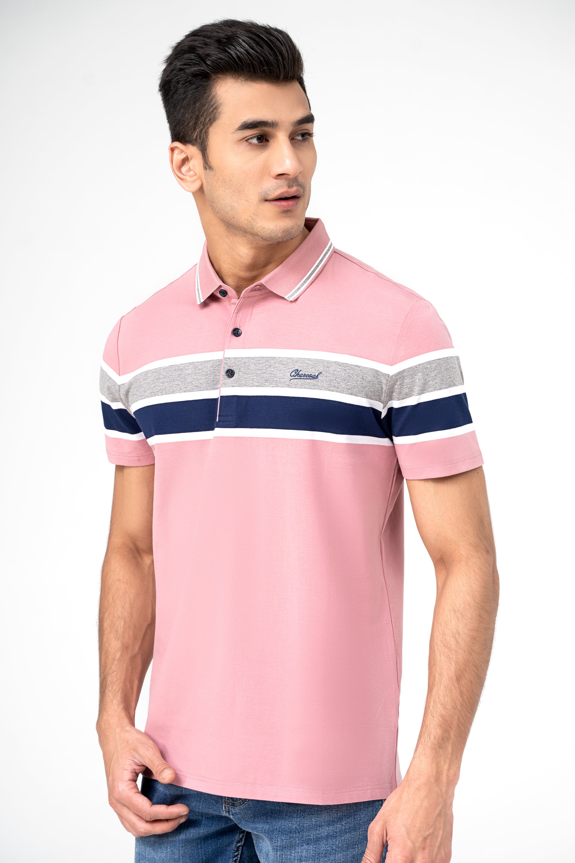 EXECUTIVE ICONIC POLO CORAL PINK