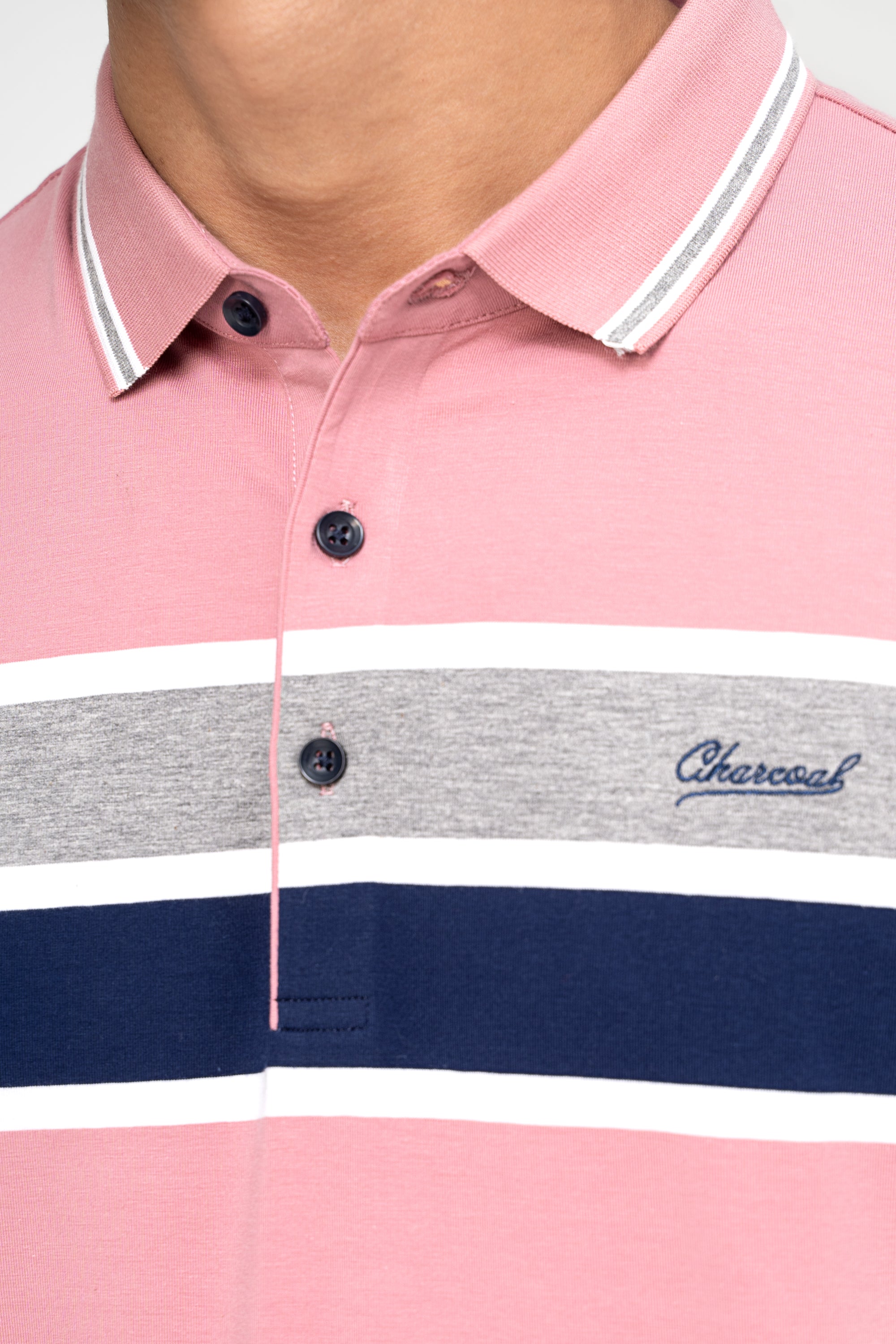 EXECUTIVE ICONIC POLO CORAL PINK