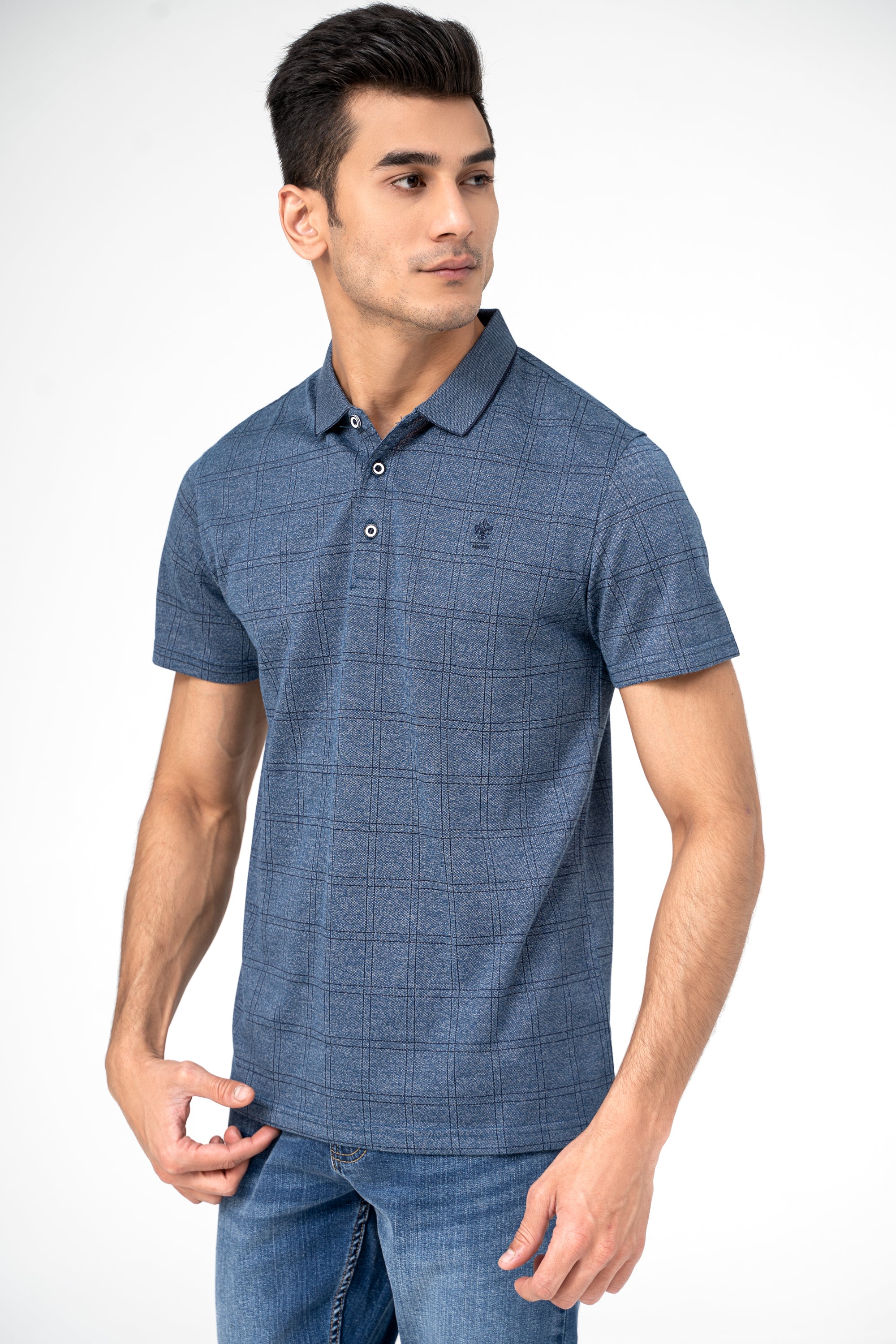 EXECUTIVE ICONIC POLO BLUE MELANGE