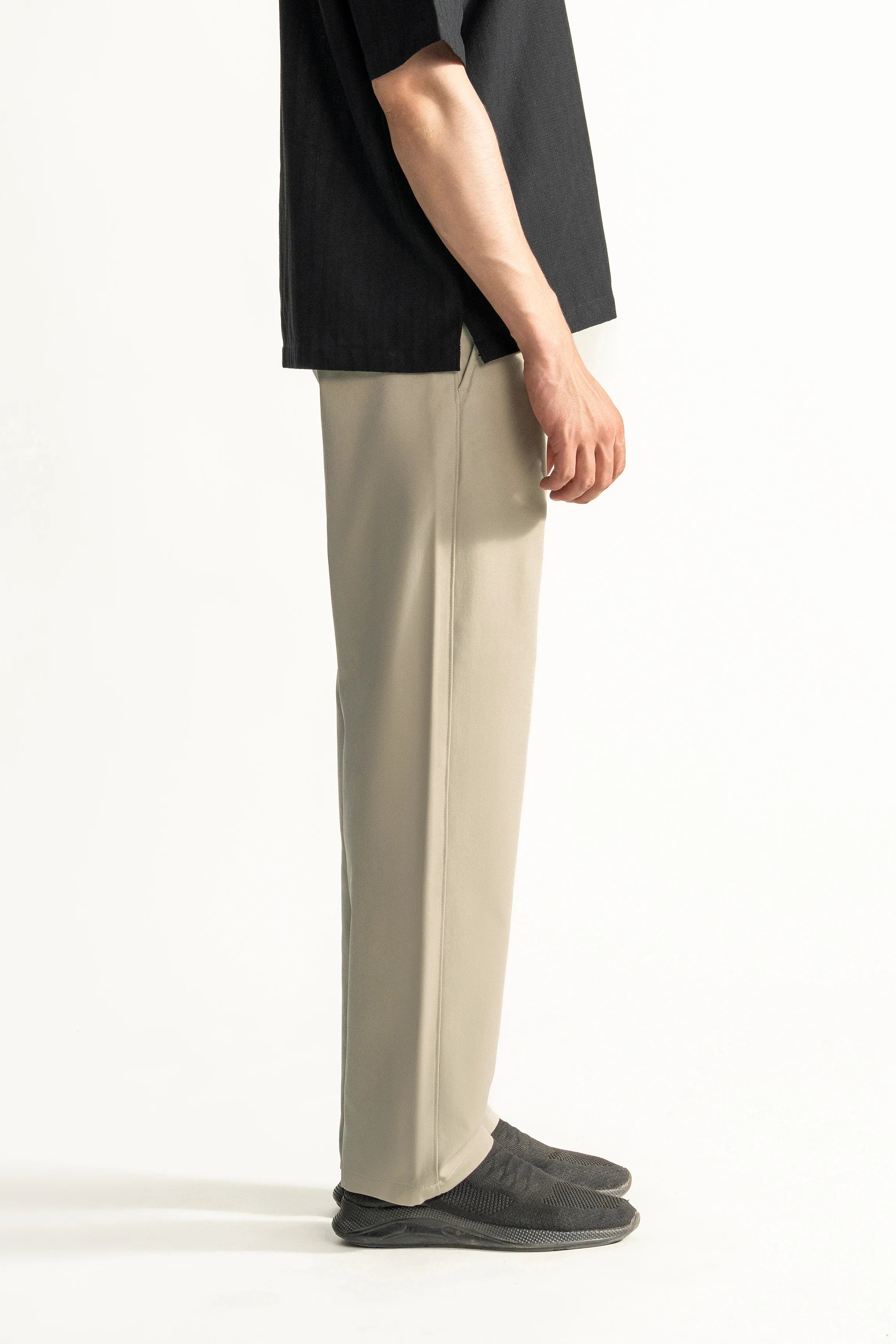 STRAIGHT FIT CROSS POCKET PANT BEIGE