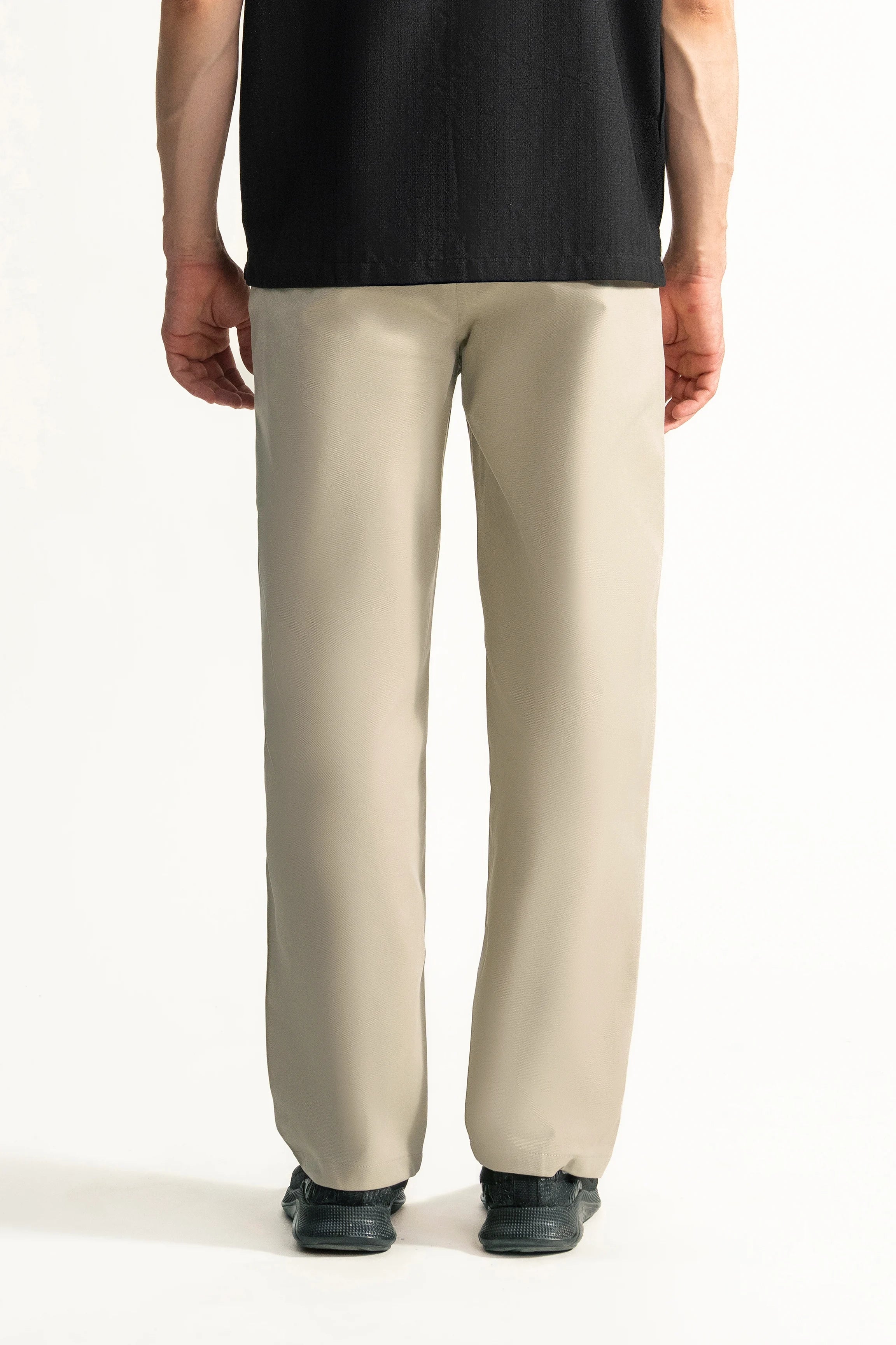 STRAIGHT FIT CROSS POCKET PANT BEIGE