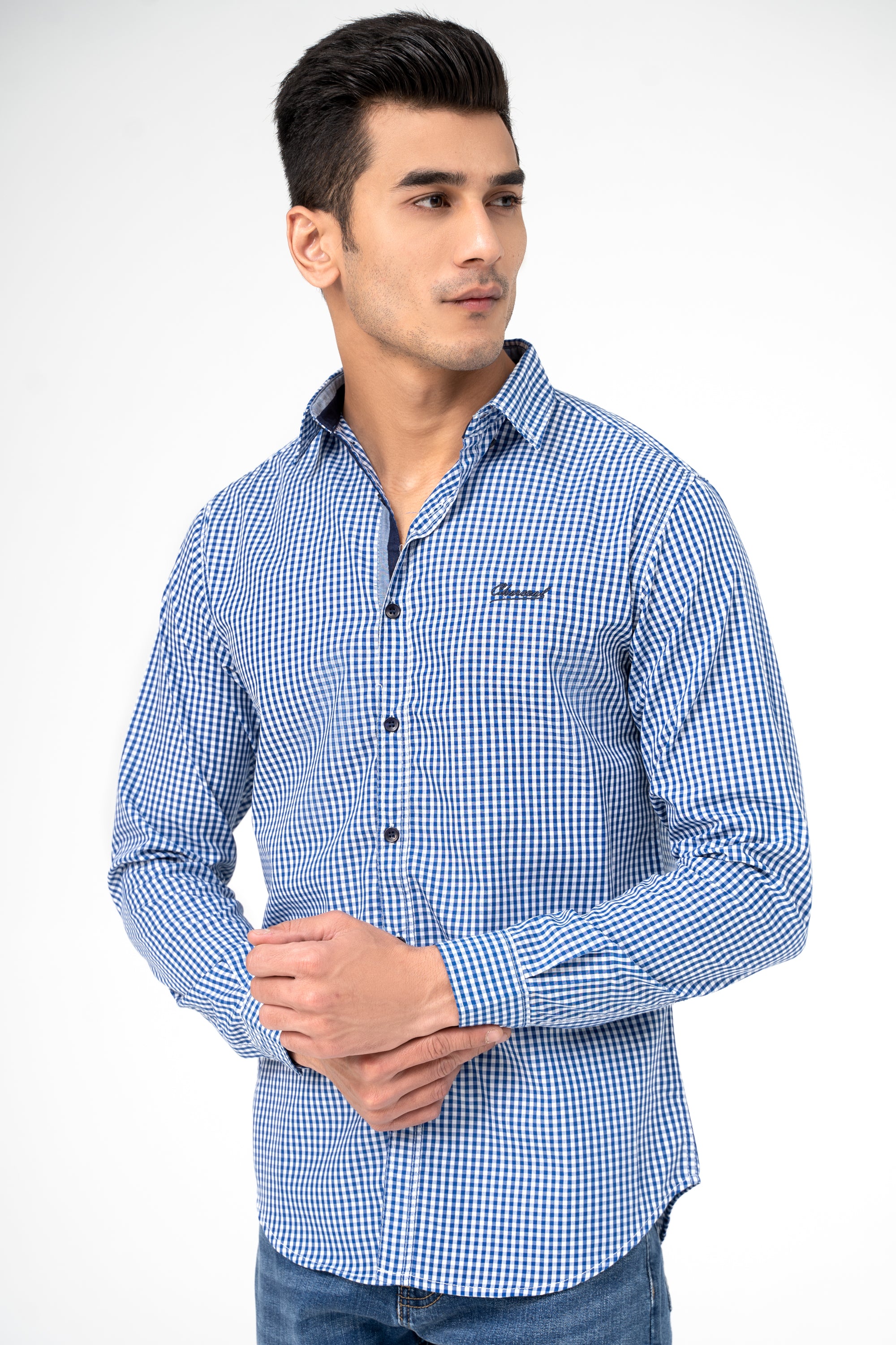 CASUAL SHIRT BLUE CHECK