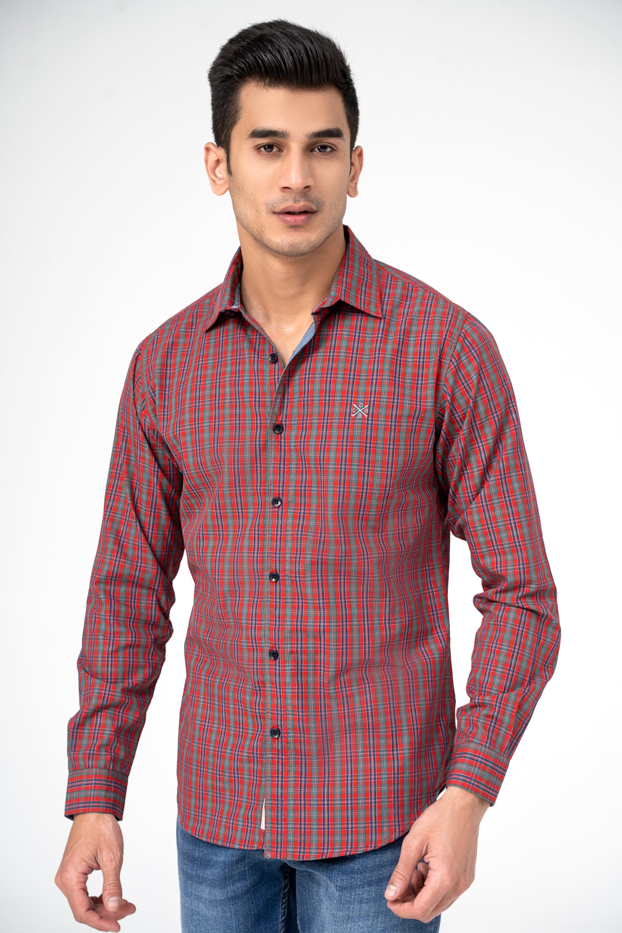 CASUAL SHIRT RED CHECK