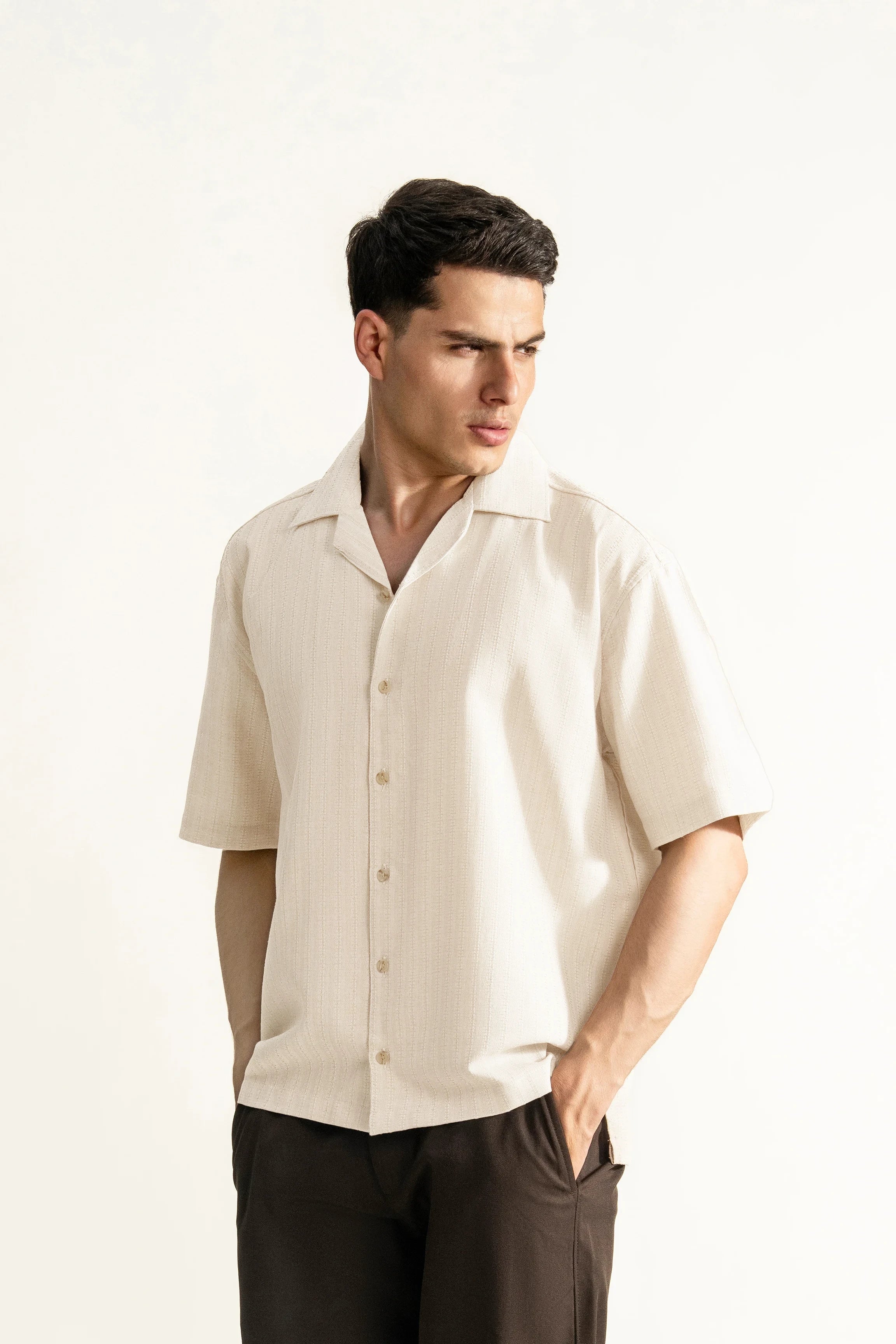 CASUAL SHIRT RELAXED FIT KHAKI