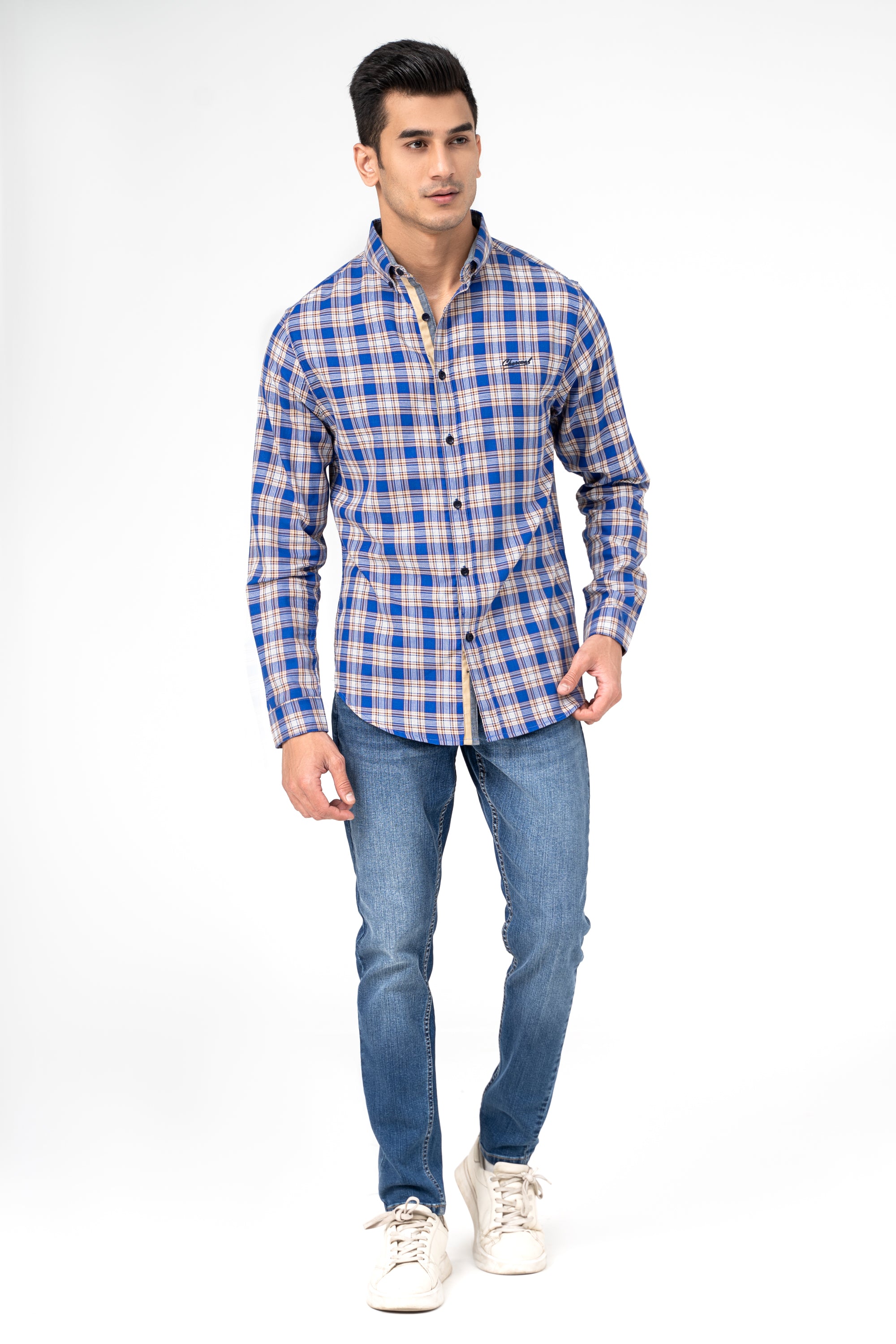 CASUAL SHIRT BLUE CHECK