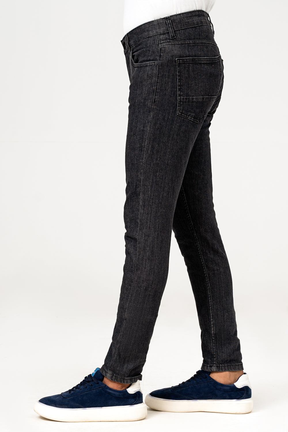 Shop SLIM LEG DENIM JEANS DARK GREY For Men Online
