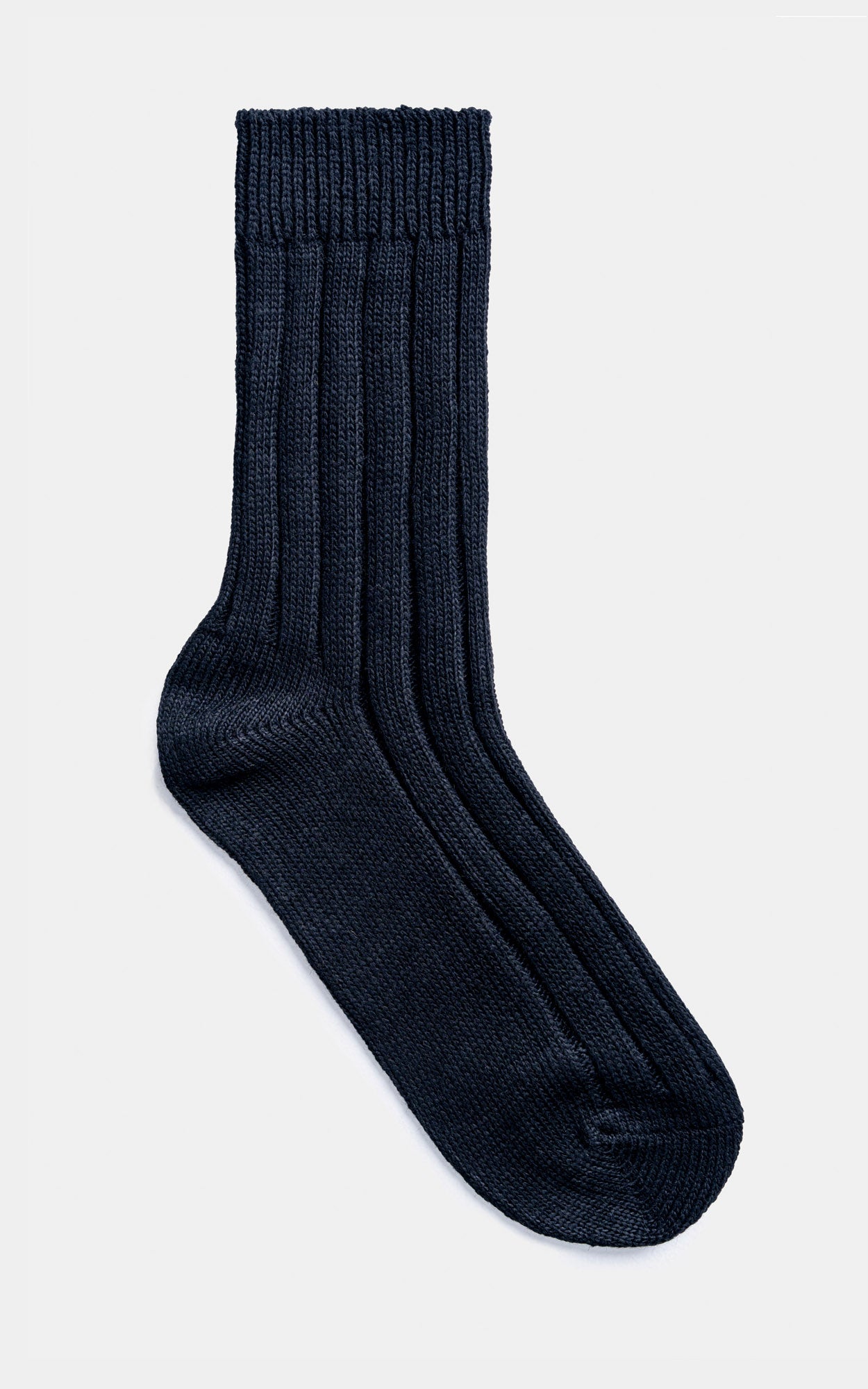 Ribbed Wool Blended Socks Black