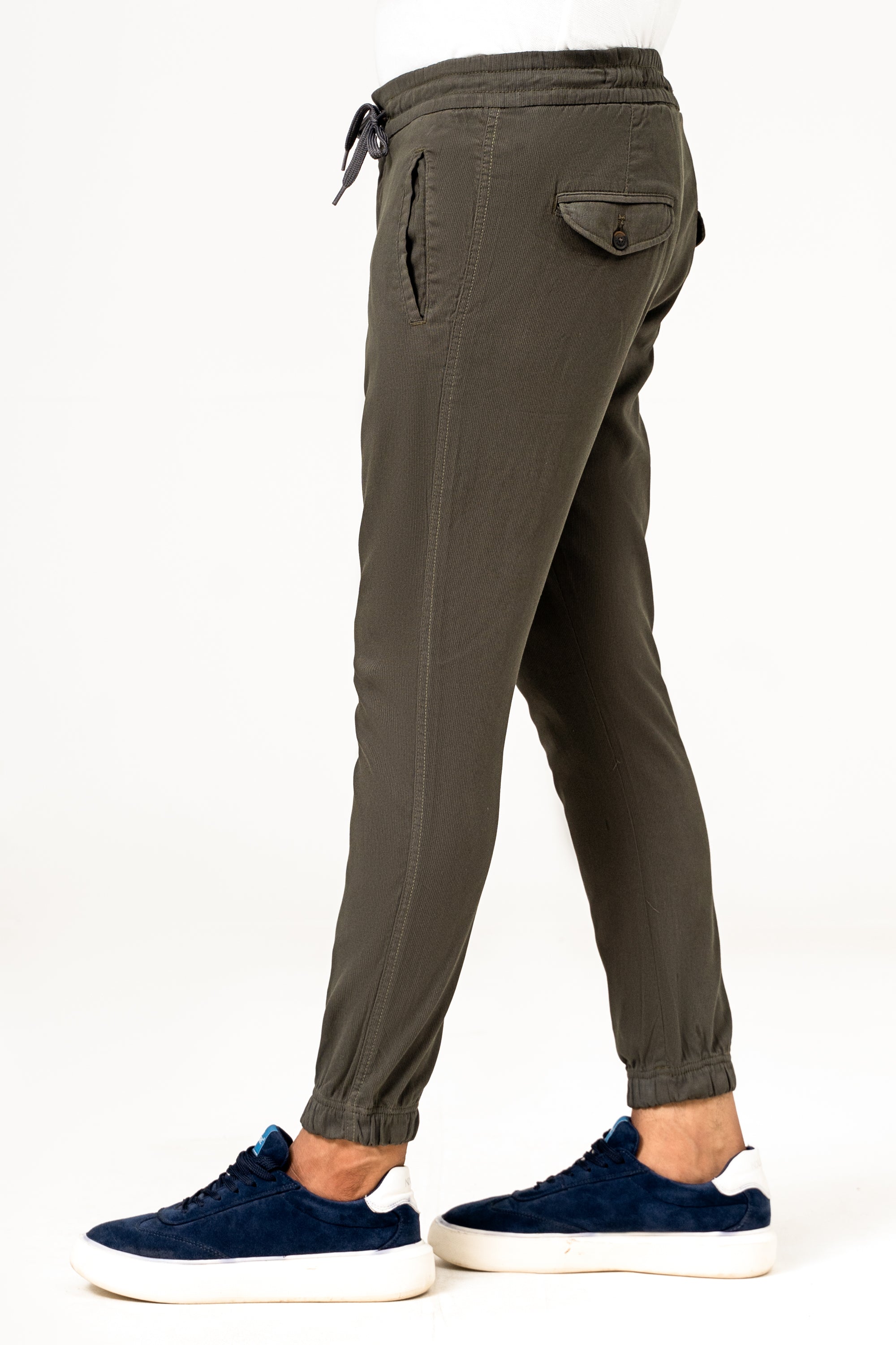 CASUAL JOGGER TROUSER  OLIVE