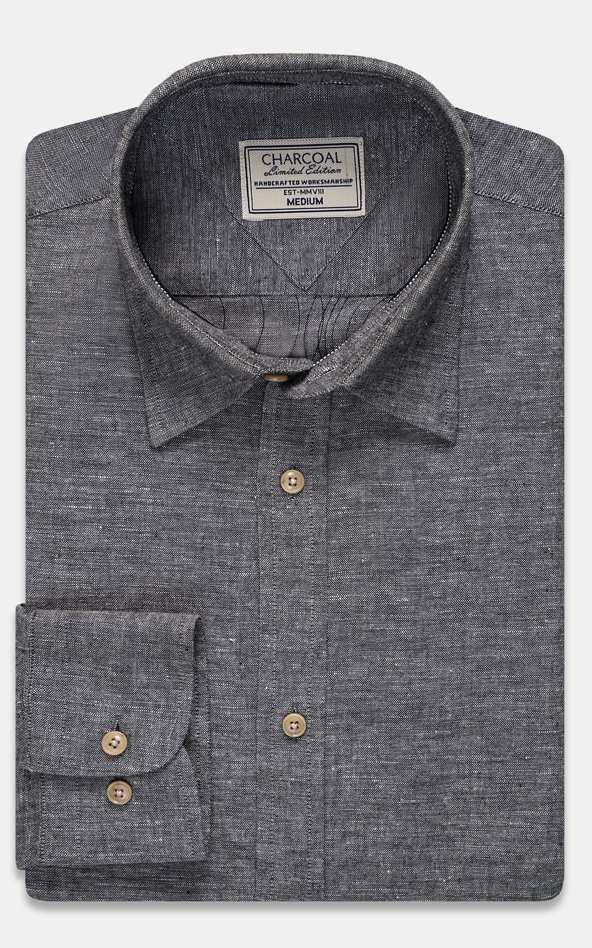 LIMITED EDITION SHIRT GREY TEXTURED