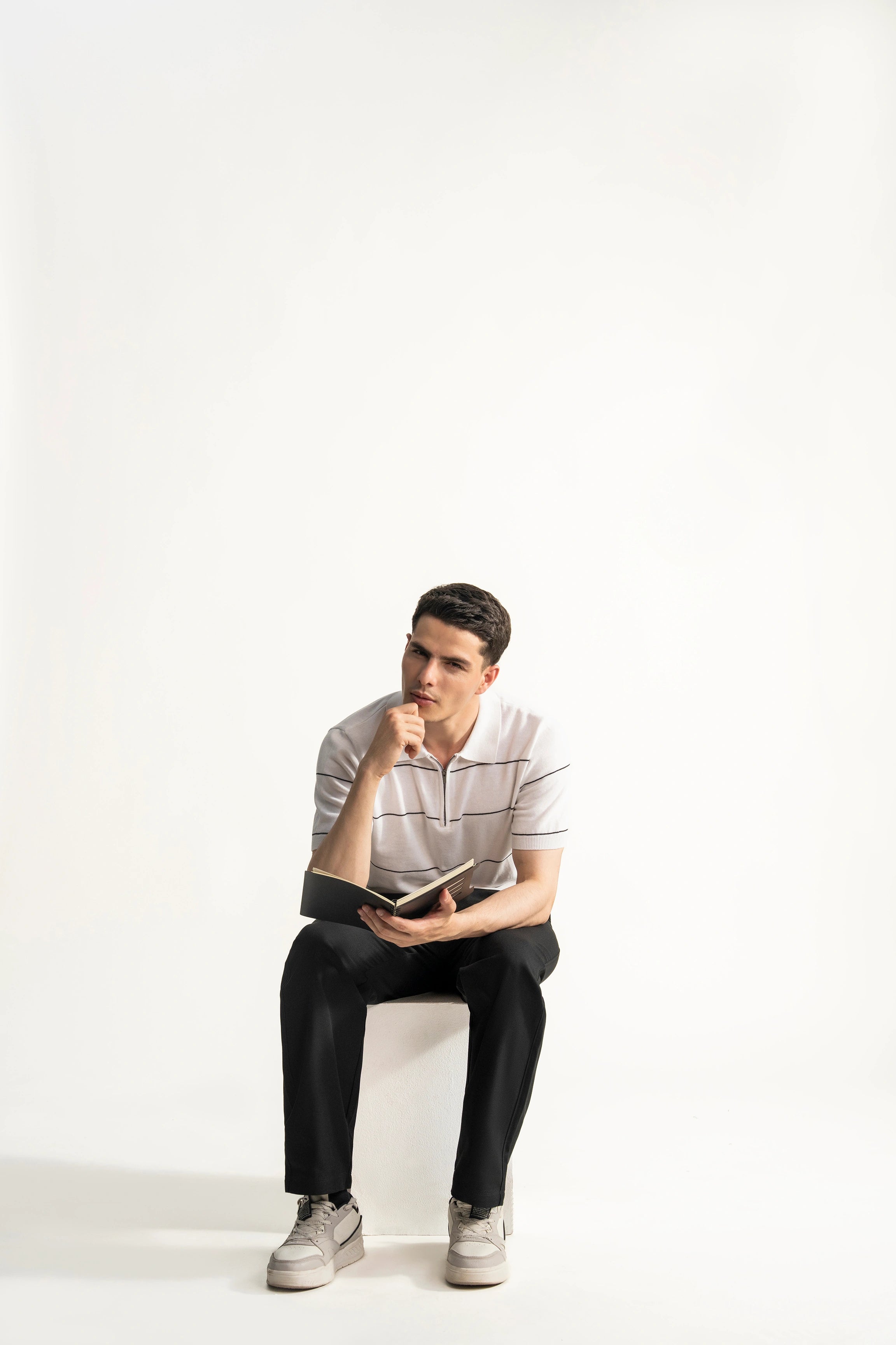 STRAIGHT FIT CROSS POCKET PANT BLACK