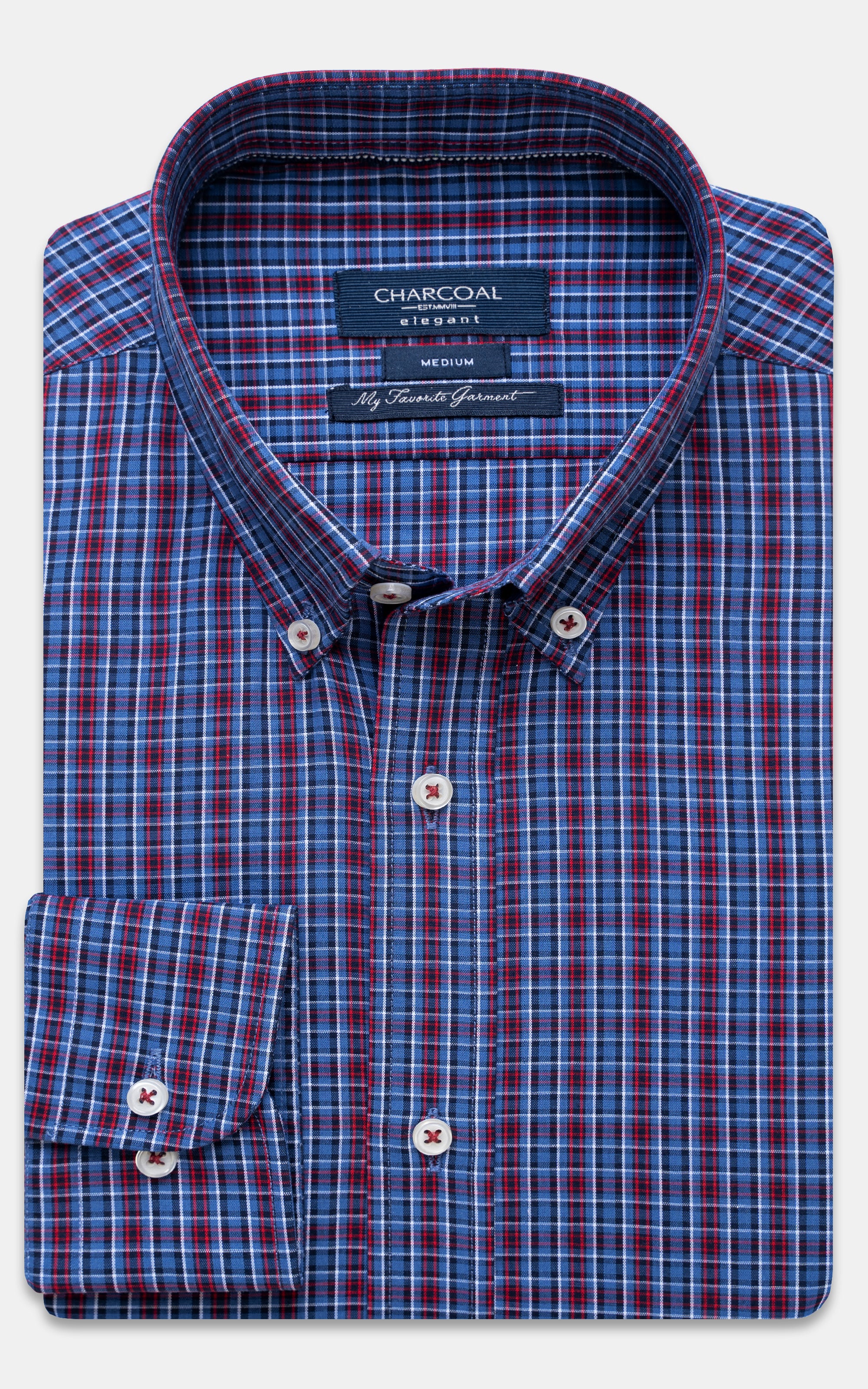 SEMI FORMAL SHIRT BLUE CHECK