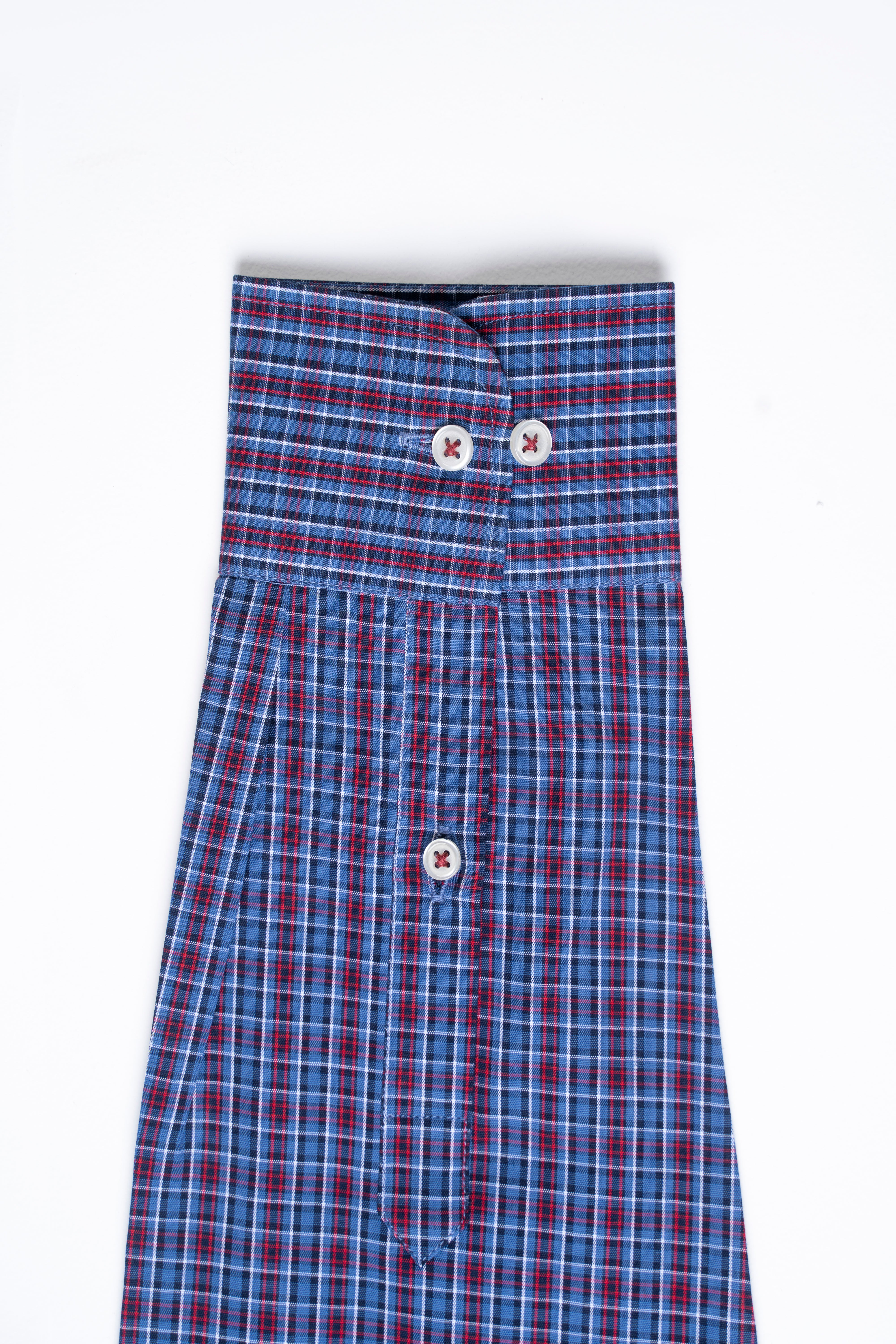 SEMI FORMAL SHIRT BLUE CHECK