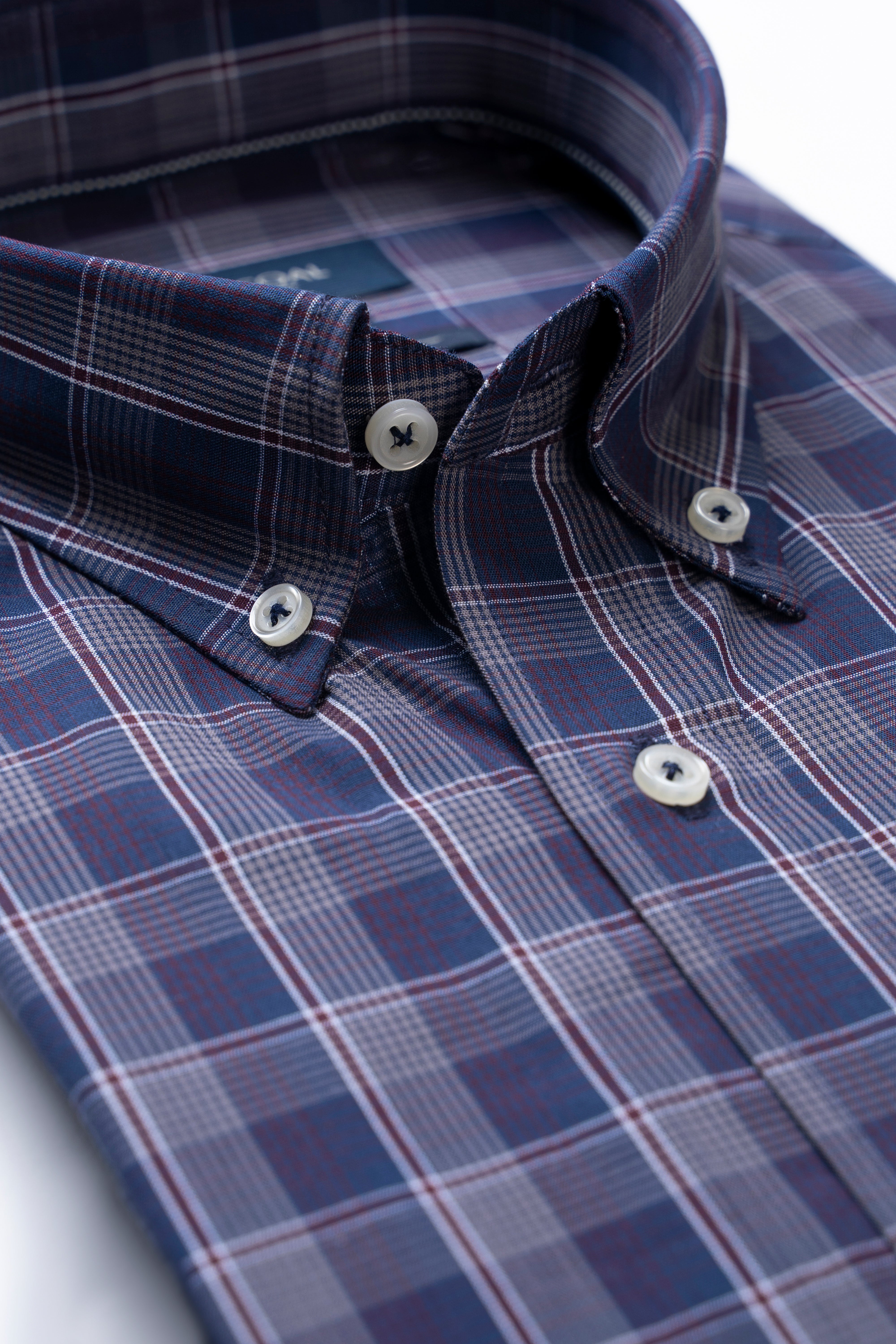 SEMI FORMAL SHIRT NAVY MAROON