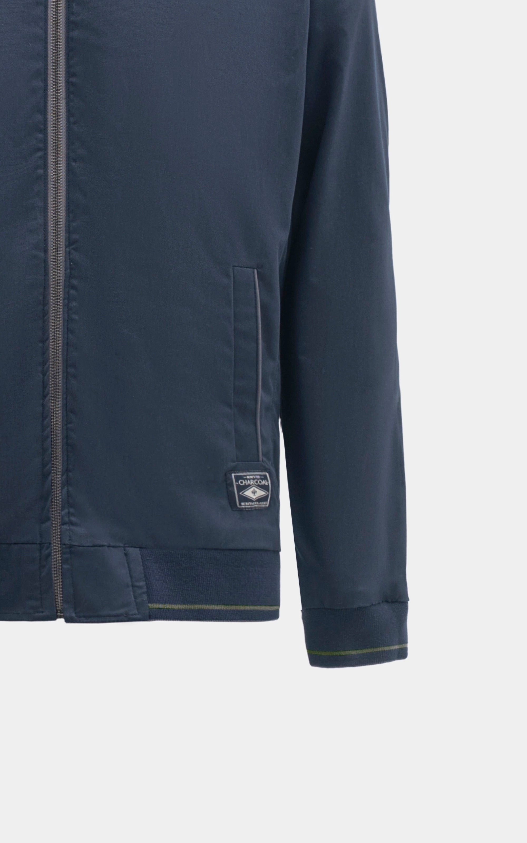 SIM FIT FULLSLEEVE REVERSIBLE  JACKET NAVY OLIVE