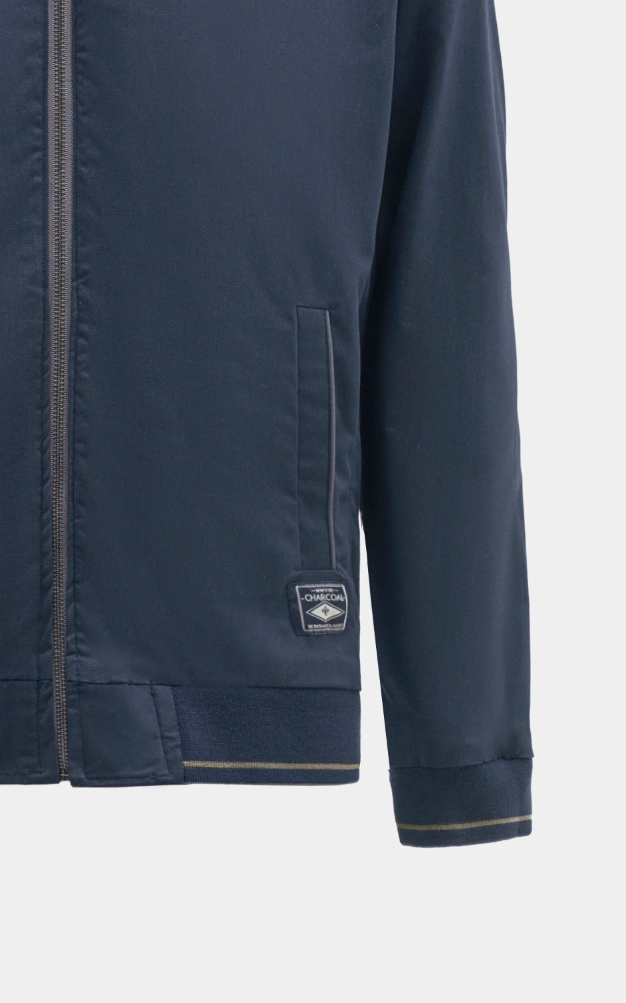SIM FIT FULLSLEEVE REVERSIBLE  JACKET NAVY GREY