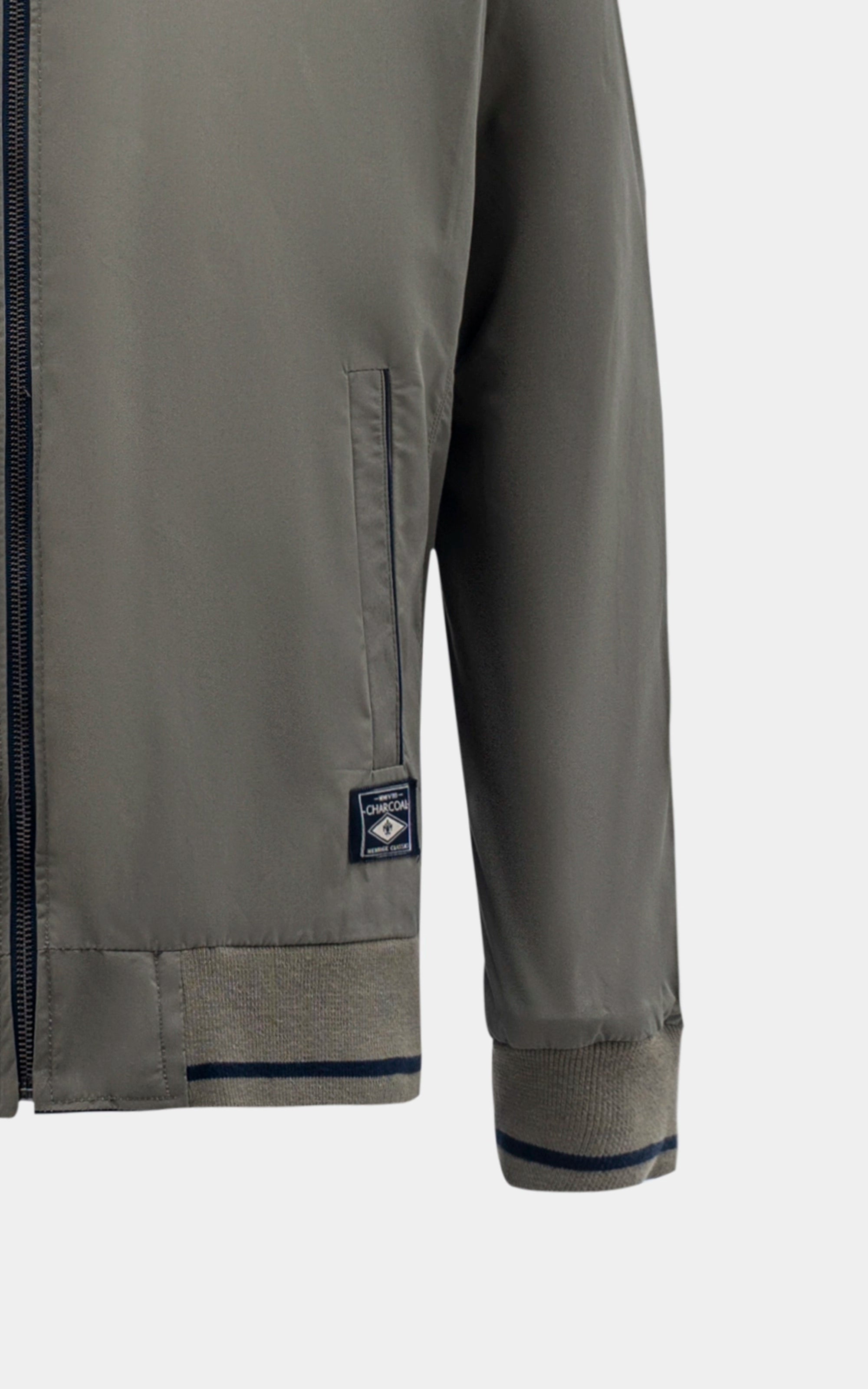 SIM FIT FULLSLEEVE REVERSIBLE  JACKET NAVY GREY