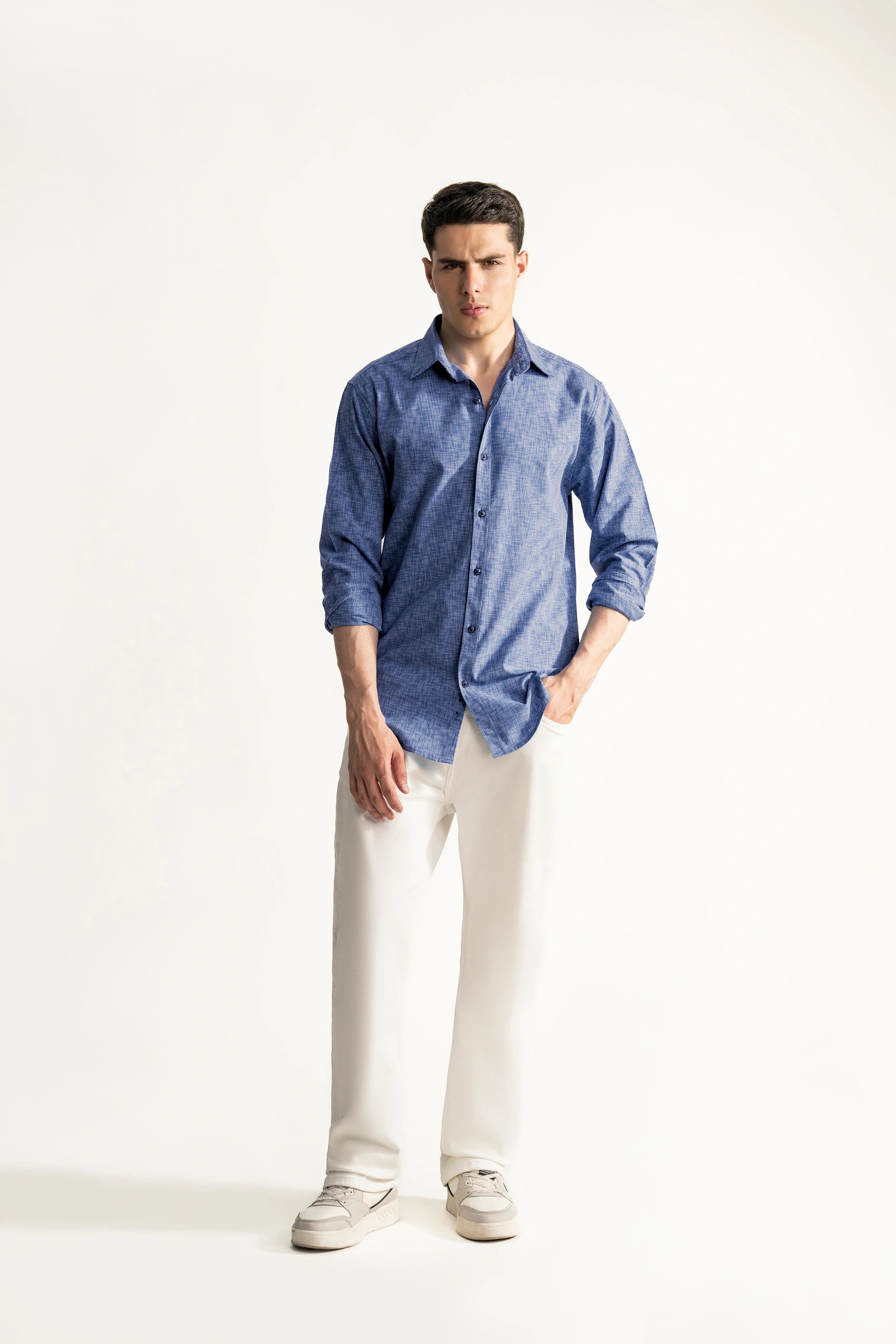 CASUAL SHIRT REGULAR FIT BLUE