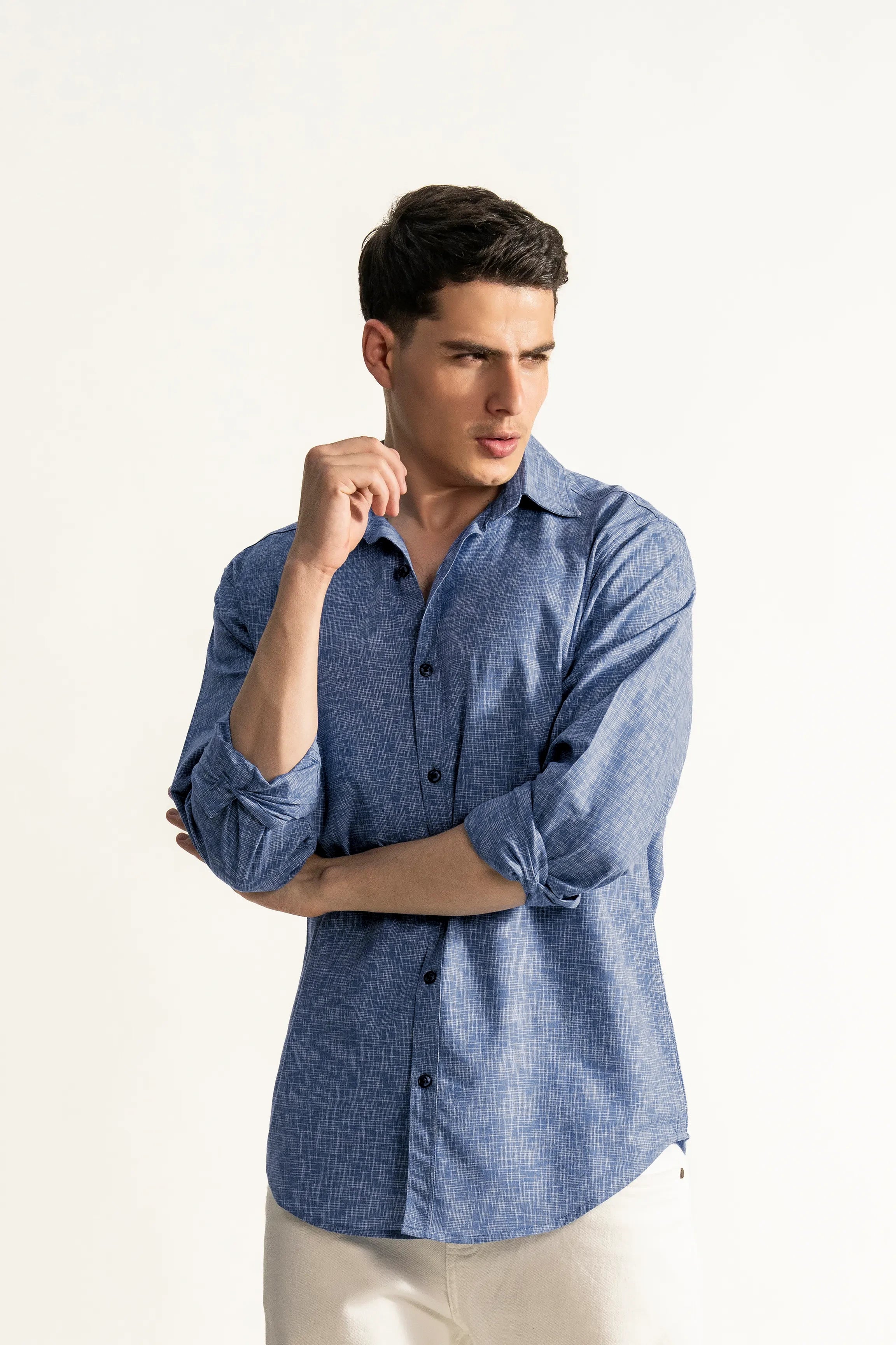 CASUAL SHIRT REGULAR FIT BLUE
