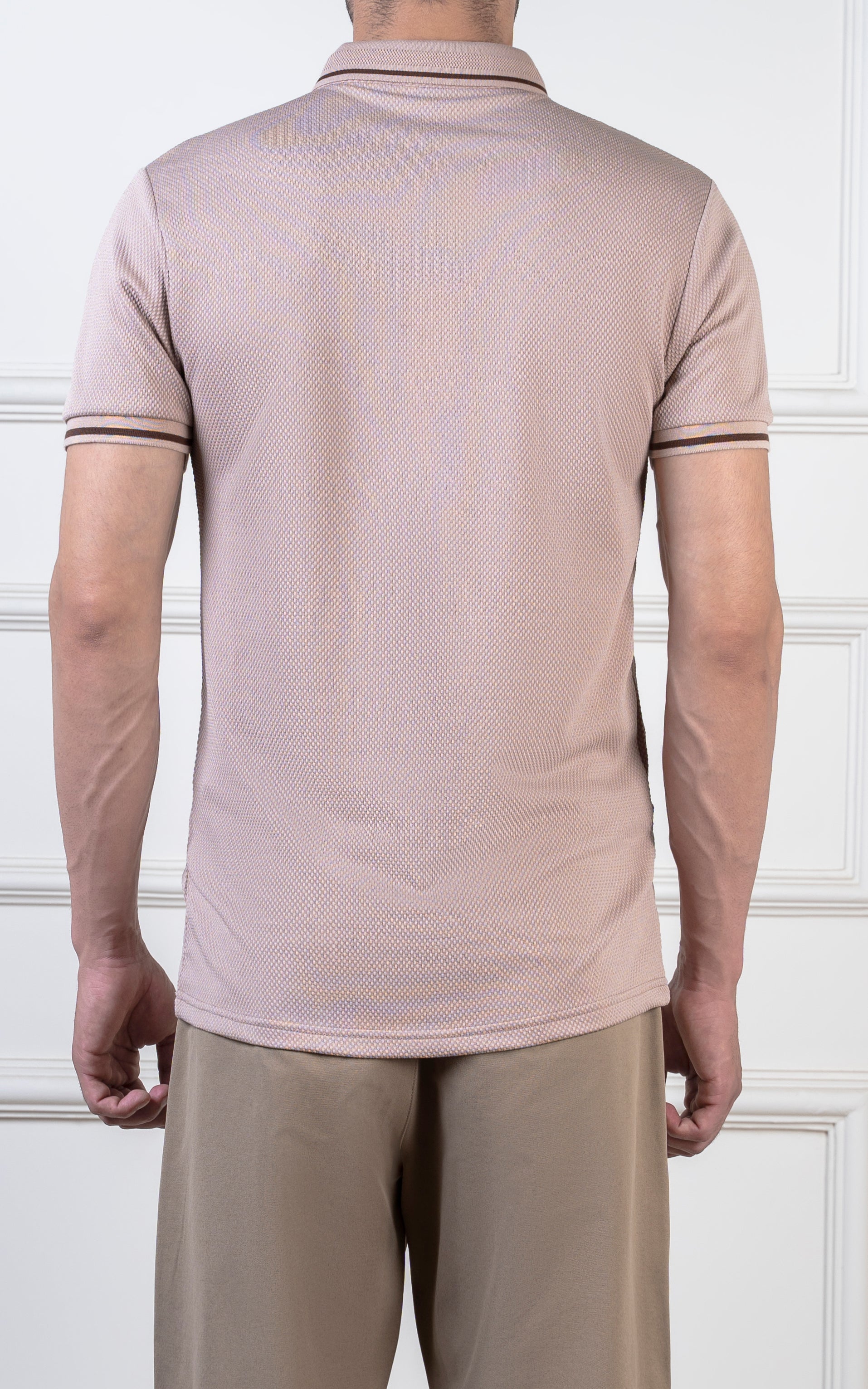 TIPPING COLLAR POLO LIGHT KHAKI
