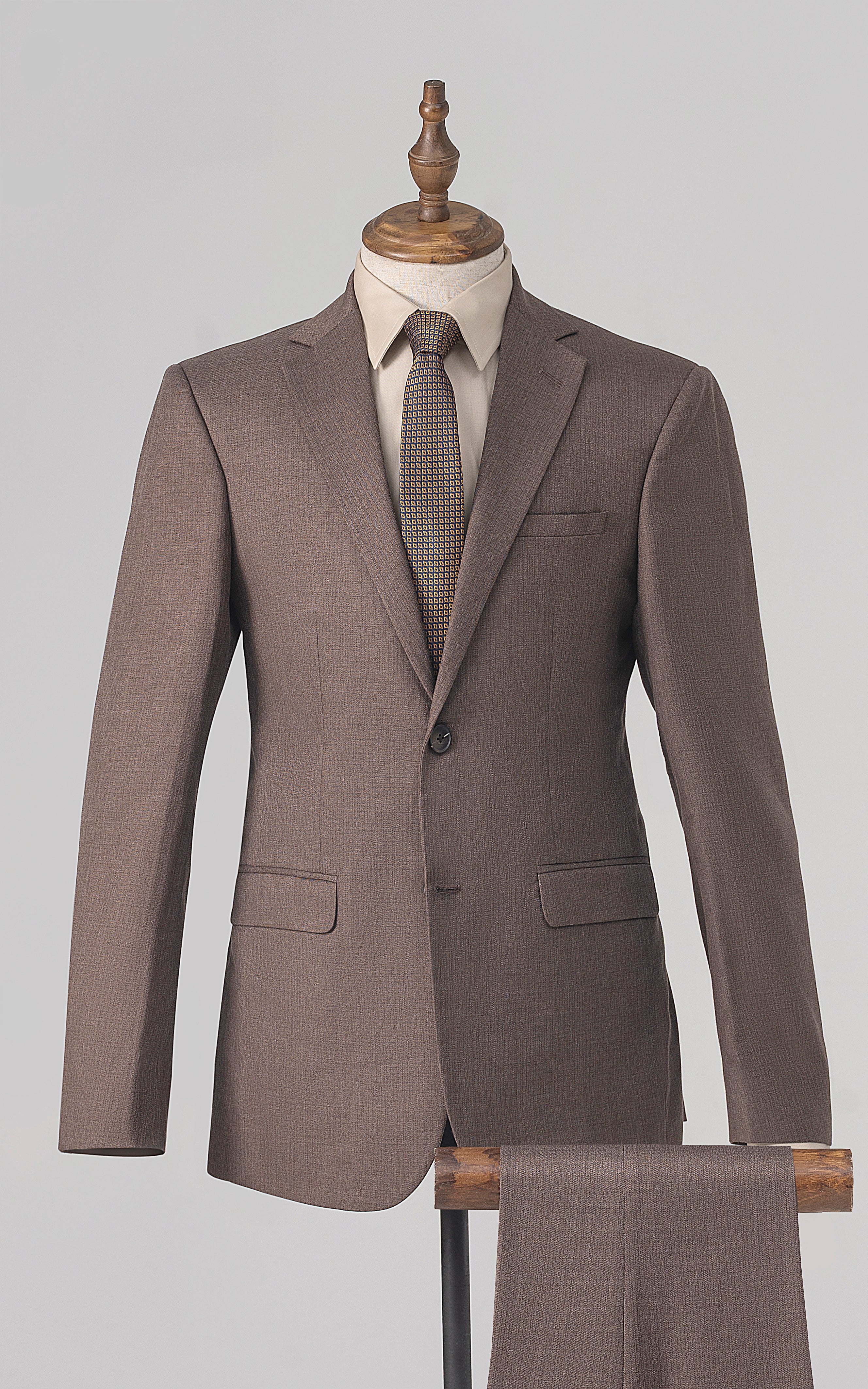 3 PIECE SUIT BROWN