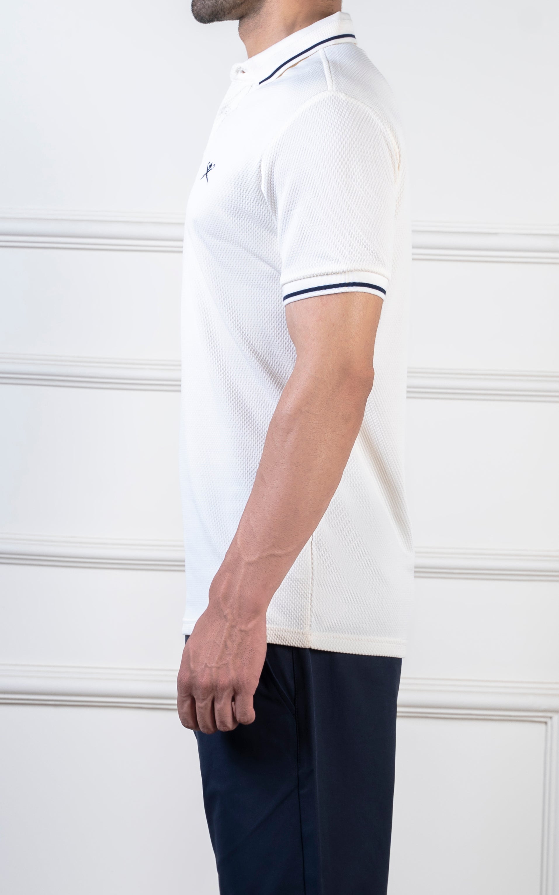 TIPPING COLLAR POLO CREAM