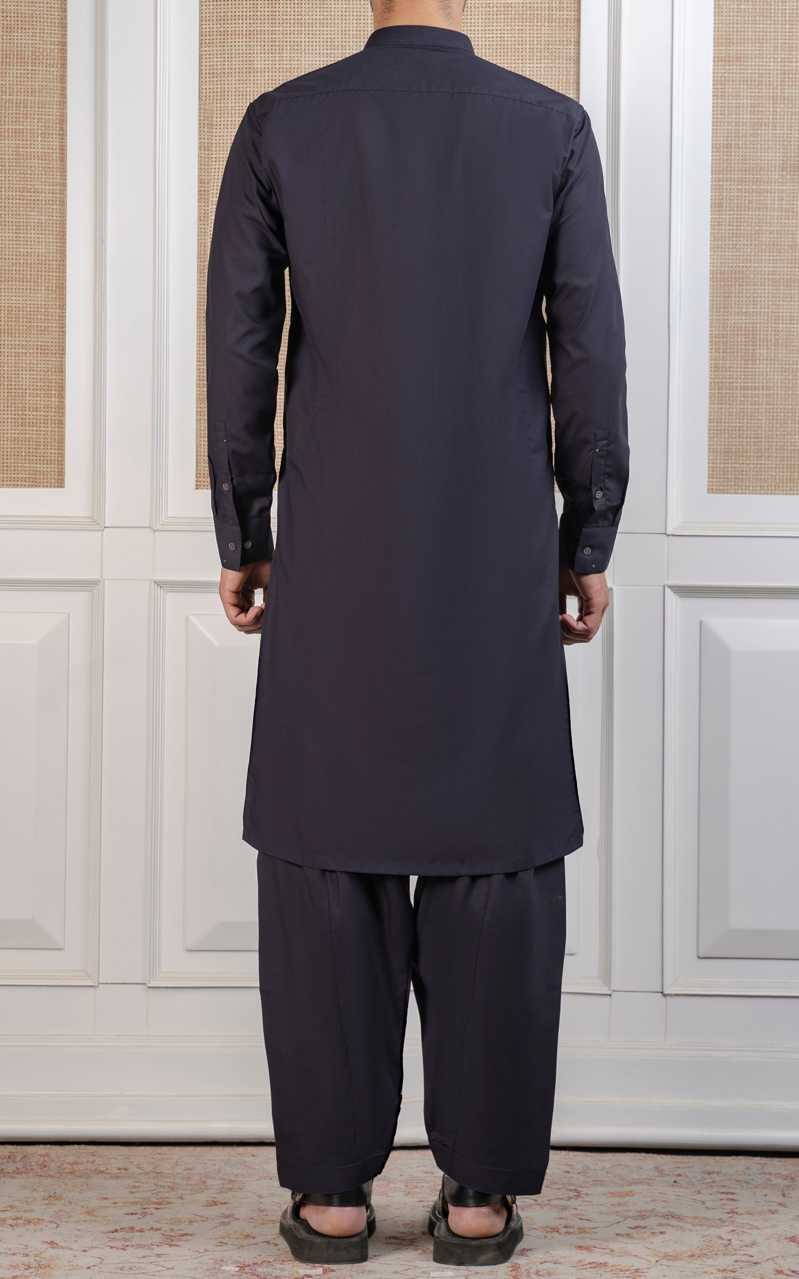 BLENDED KAMEEZ SHALWAR - SIGNATURE COLLECTION NAVY