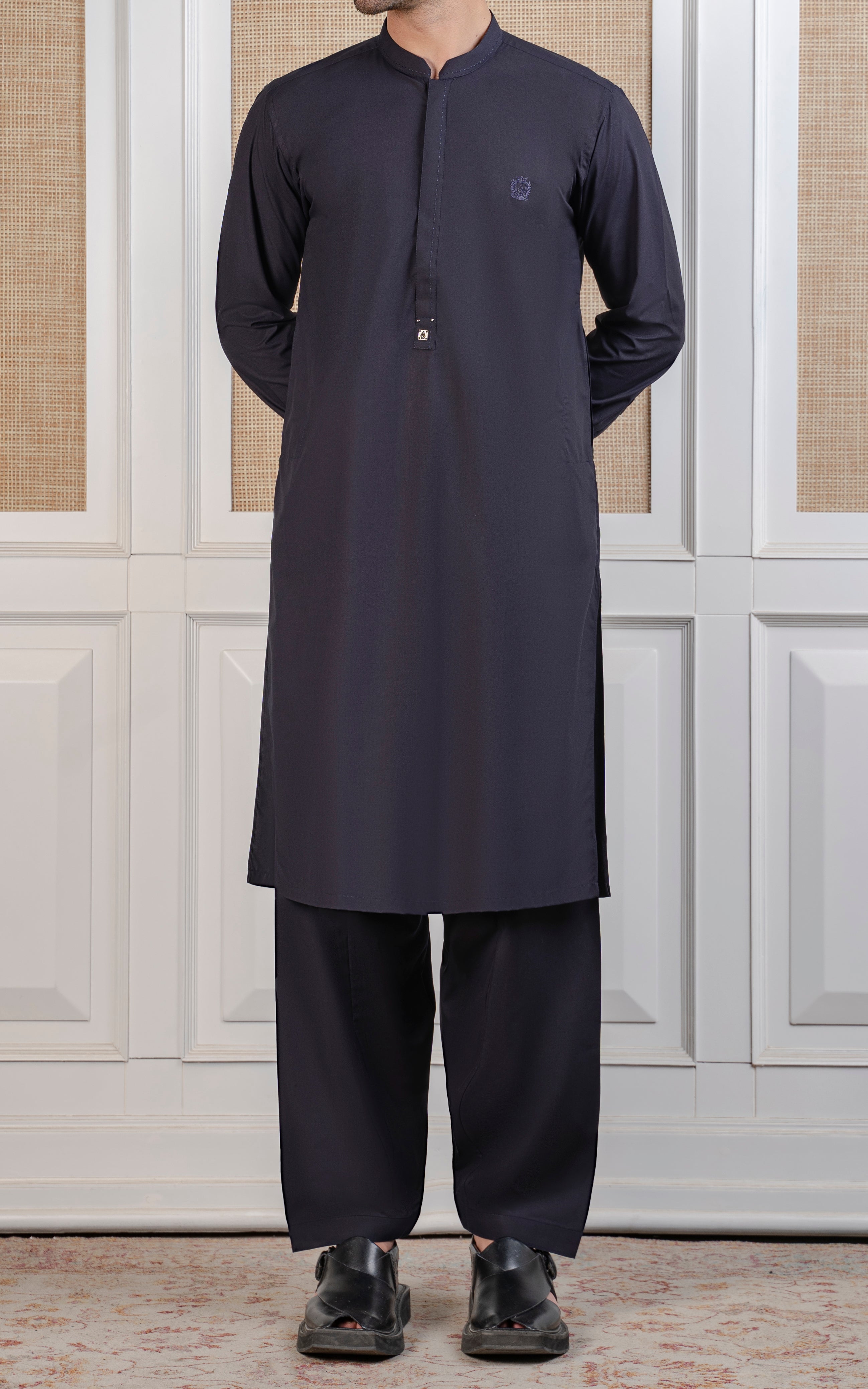 BLENDED KAMEEZ SHALWAR - SIGNATURE COLLECTION NAVY