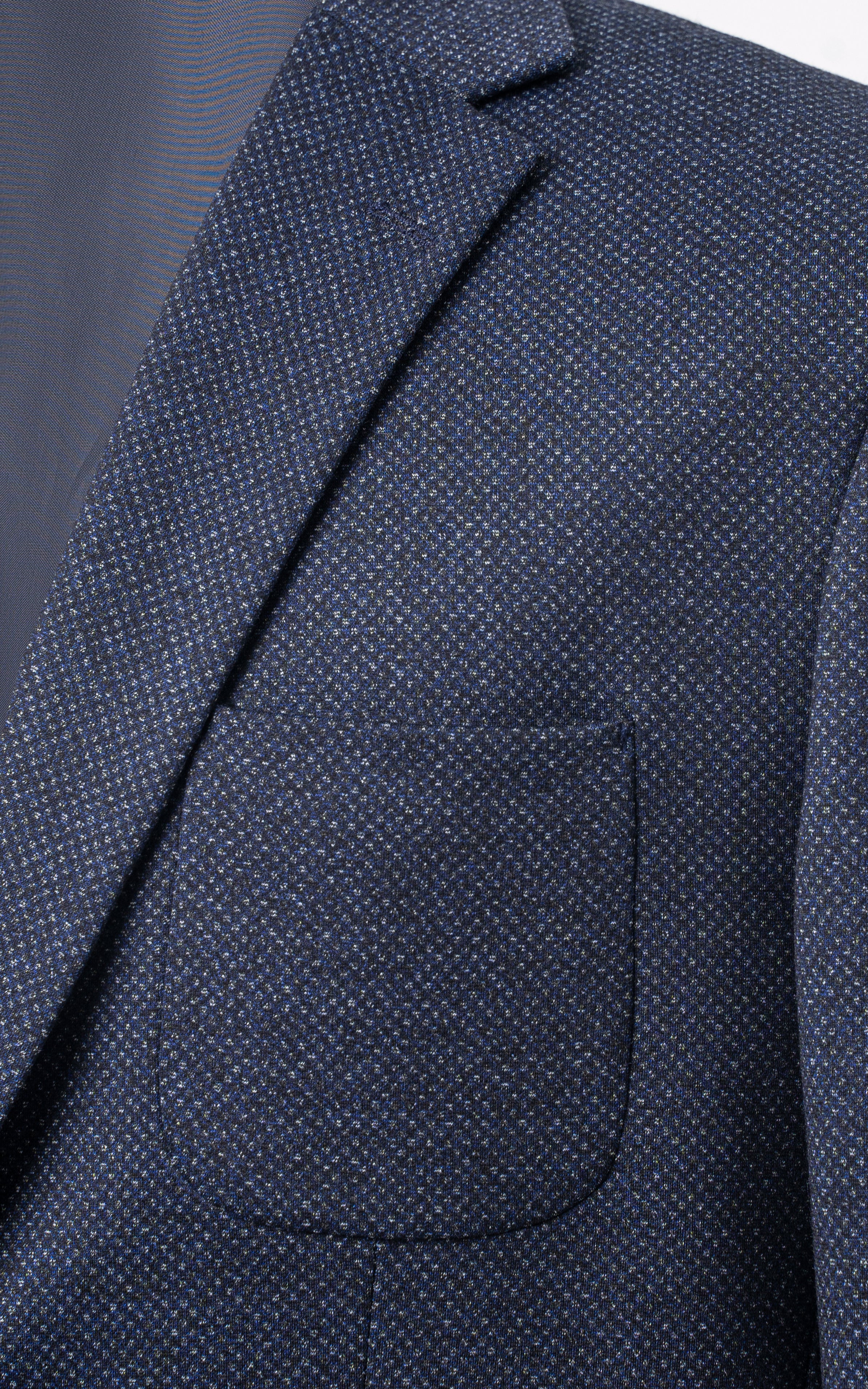 Textured Casual Coat Navy