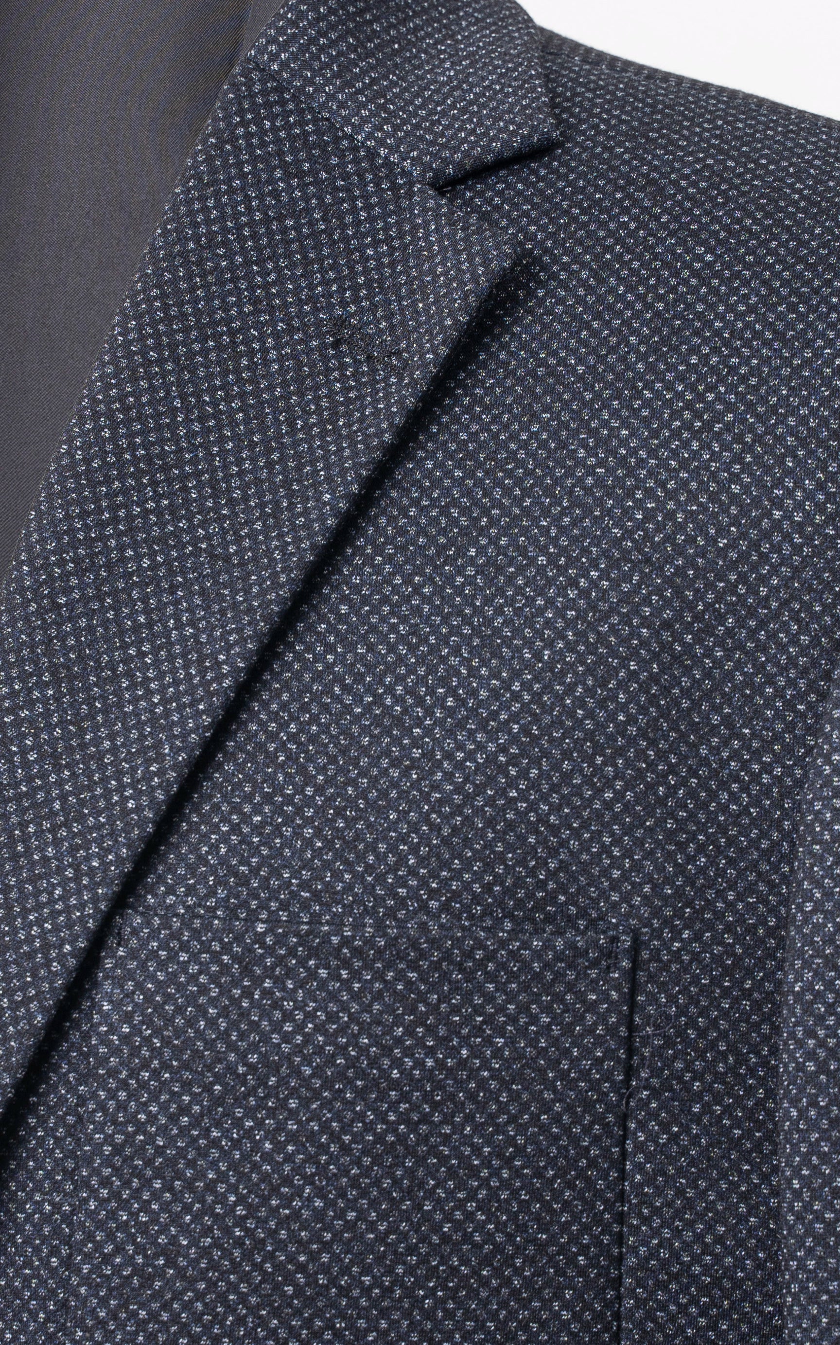 Textured Casual Coat Black