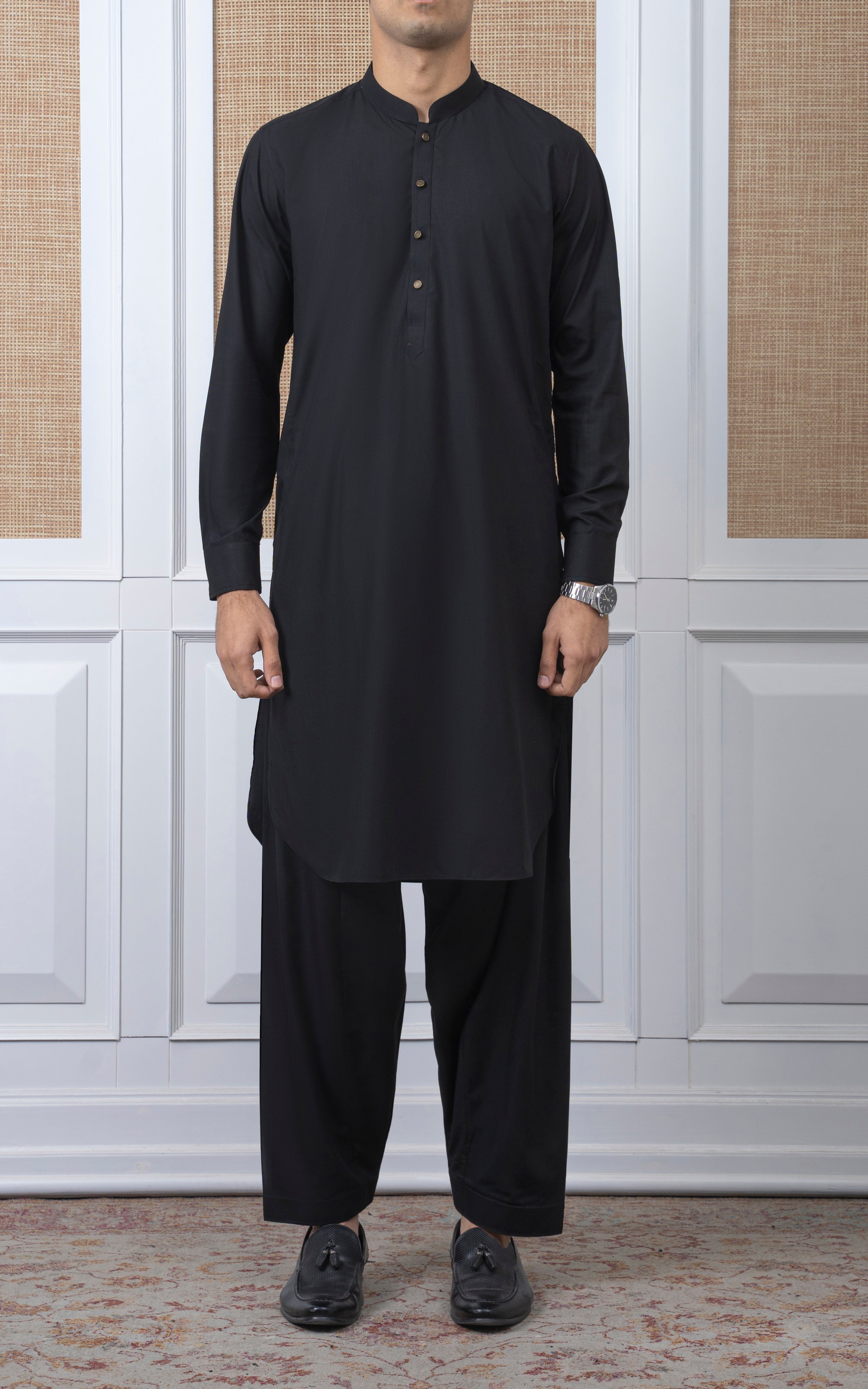 BLENDED KAMEEZ SHALWAR -SIGNATURE COLLECTION BLACK