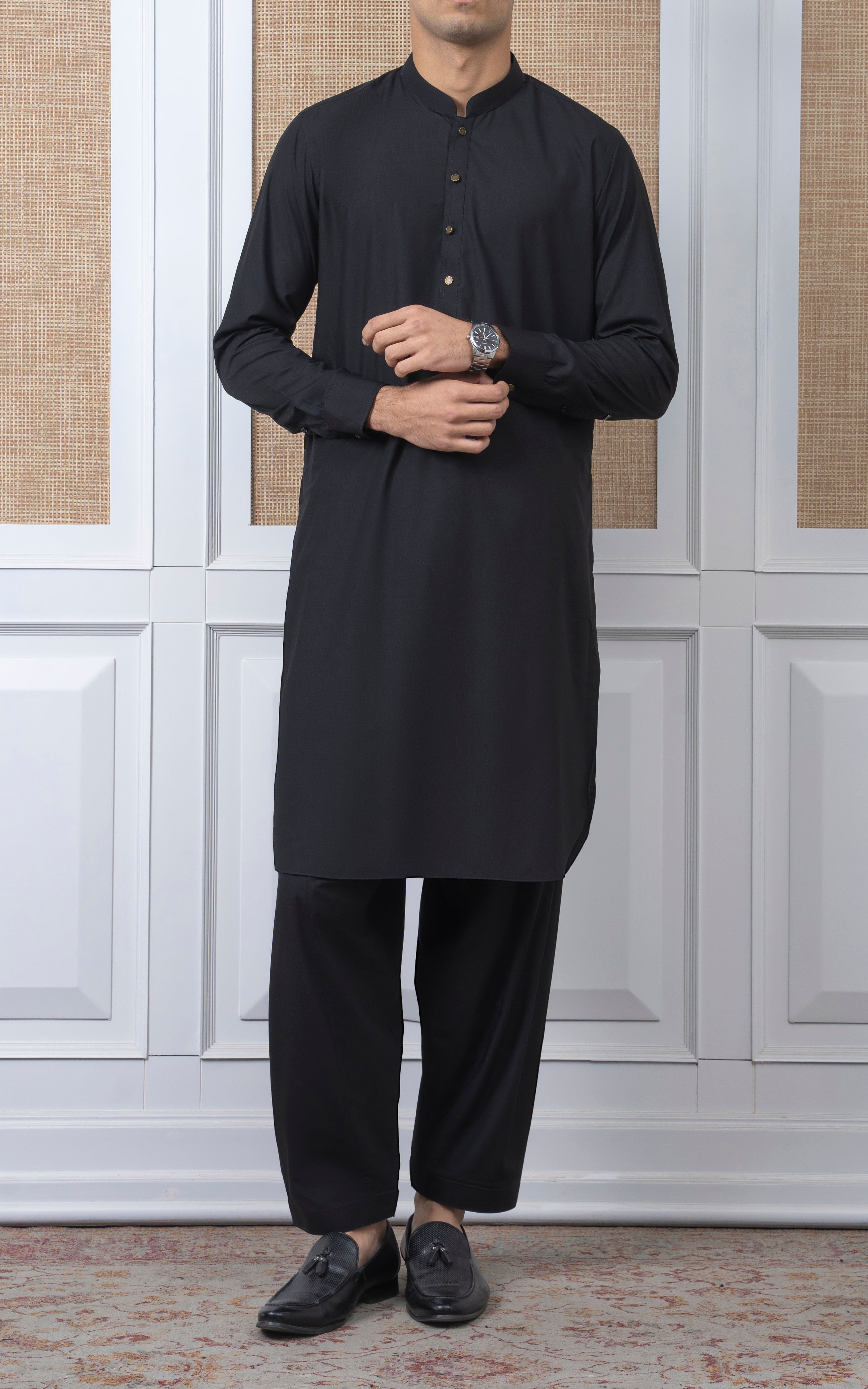 BLENDED KAMEEZ SHALWAR -SIGNATURE COLLECTION BLACK