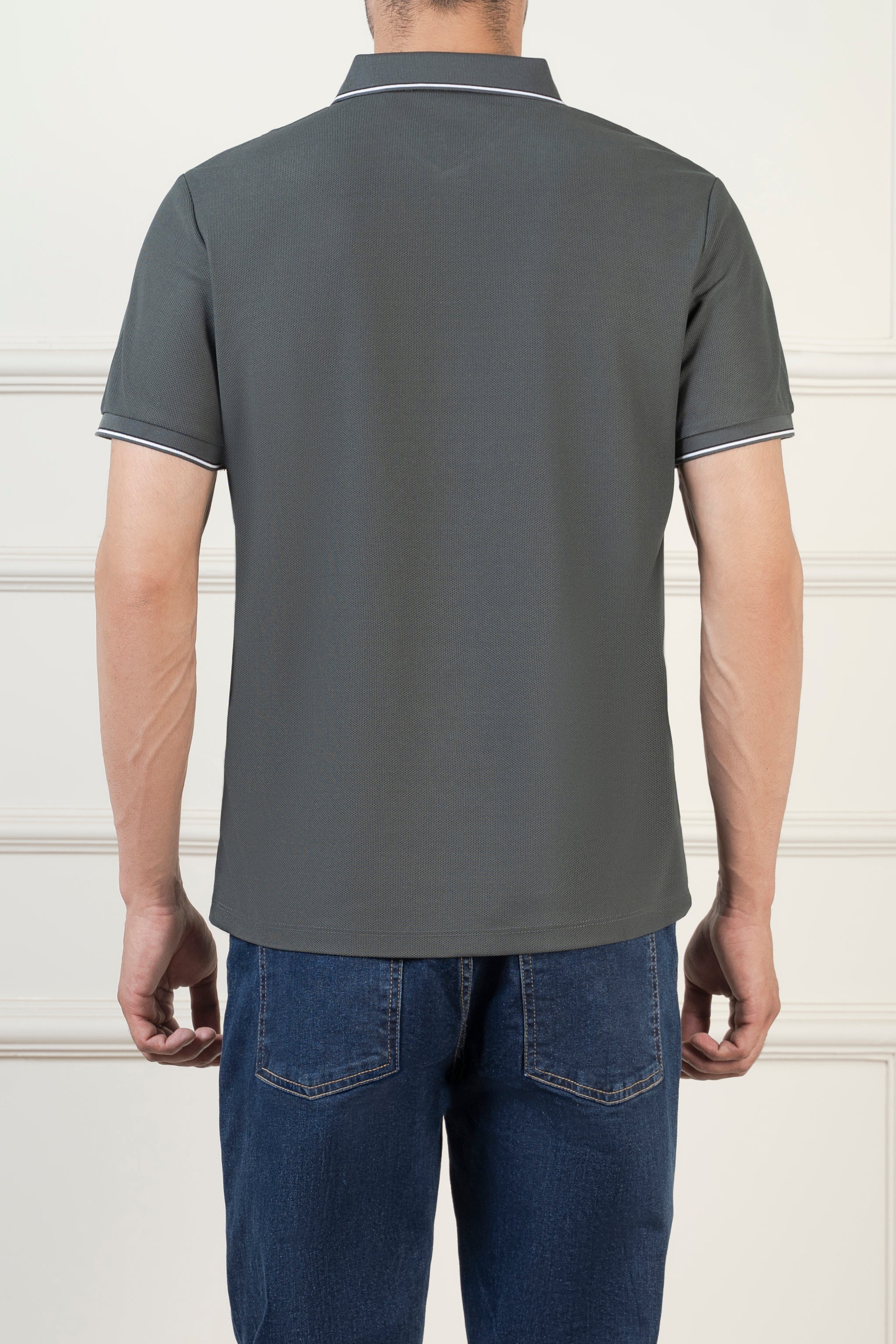 CLASSIC TIPPING POLO DARK OLIVE