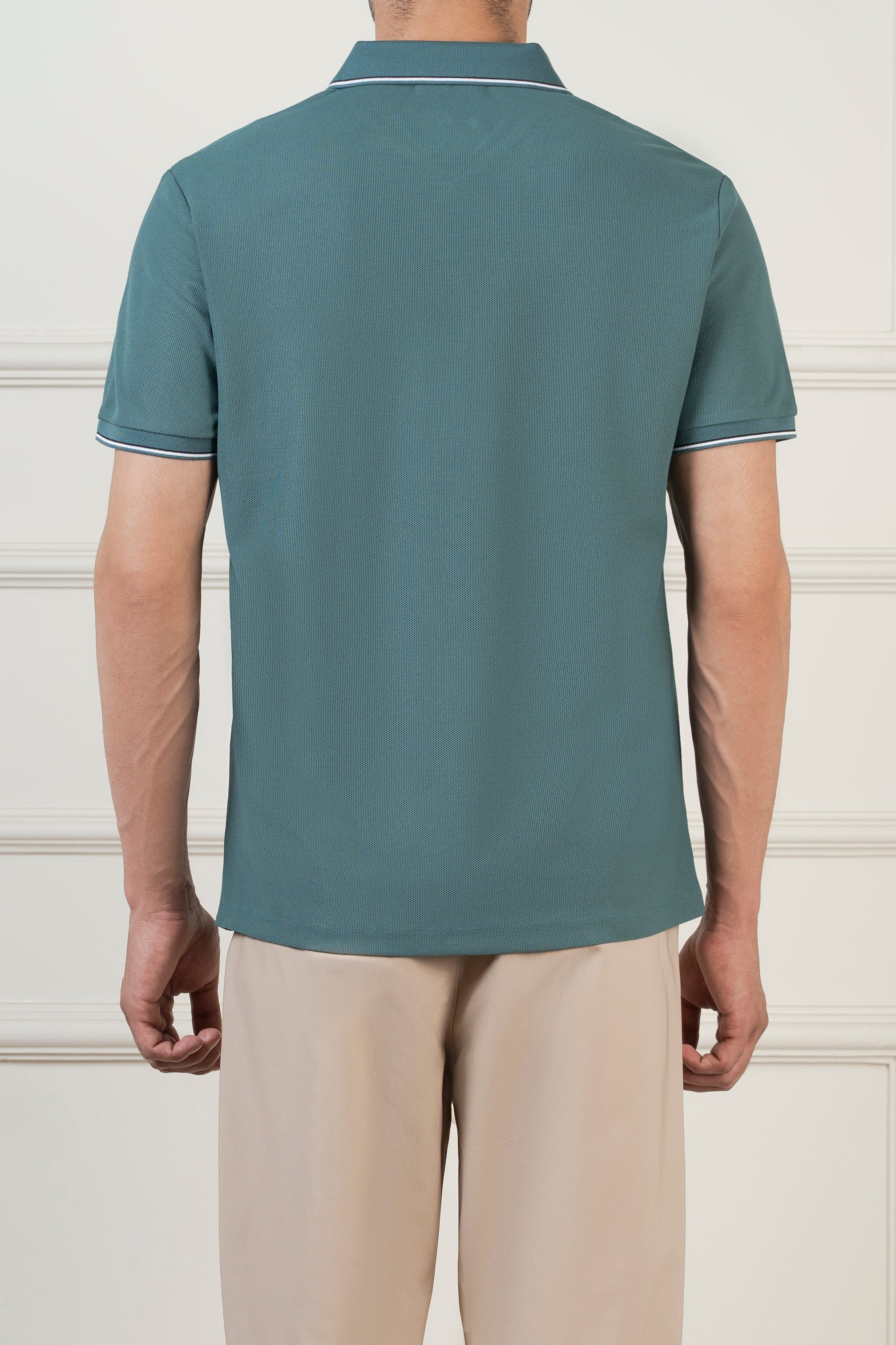 CLASSIC TIPPING POLO FOREST GREEN