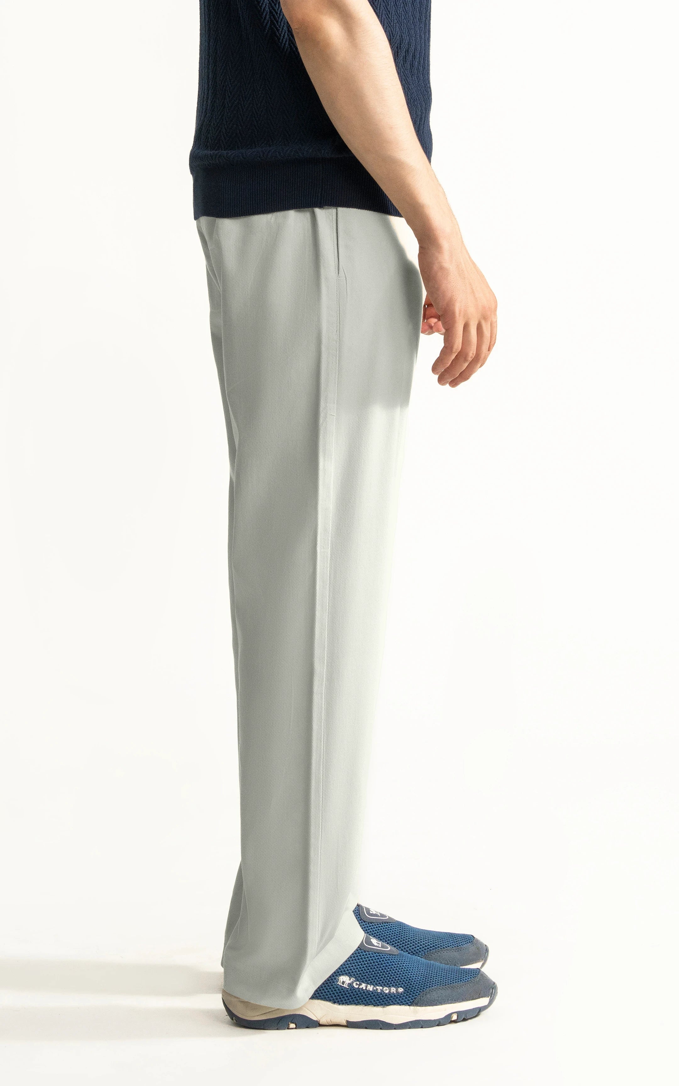 STRAIGHT FIT CASUAL TROUSER STONE