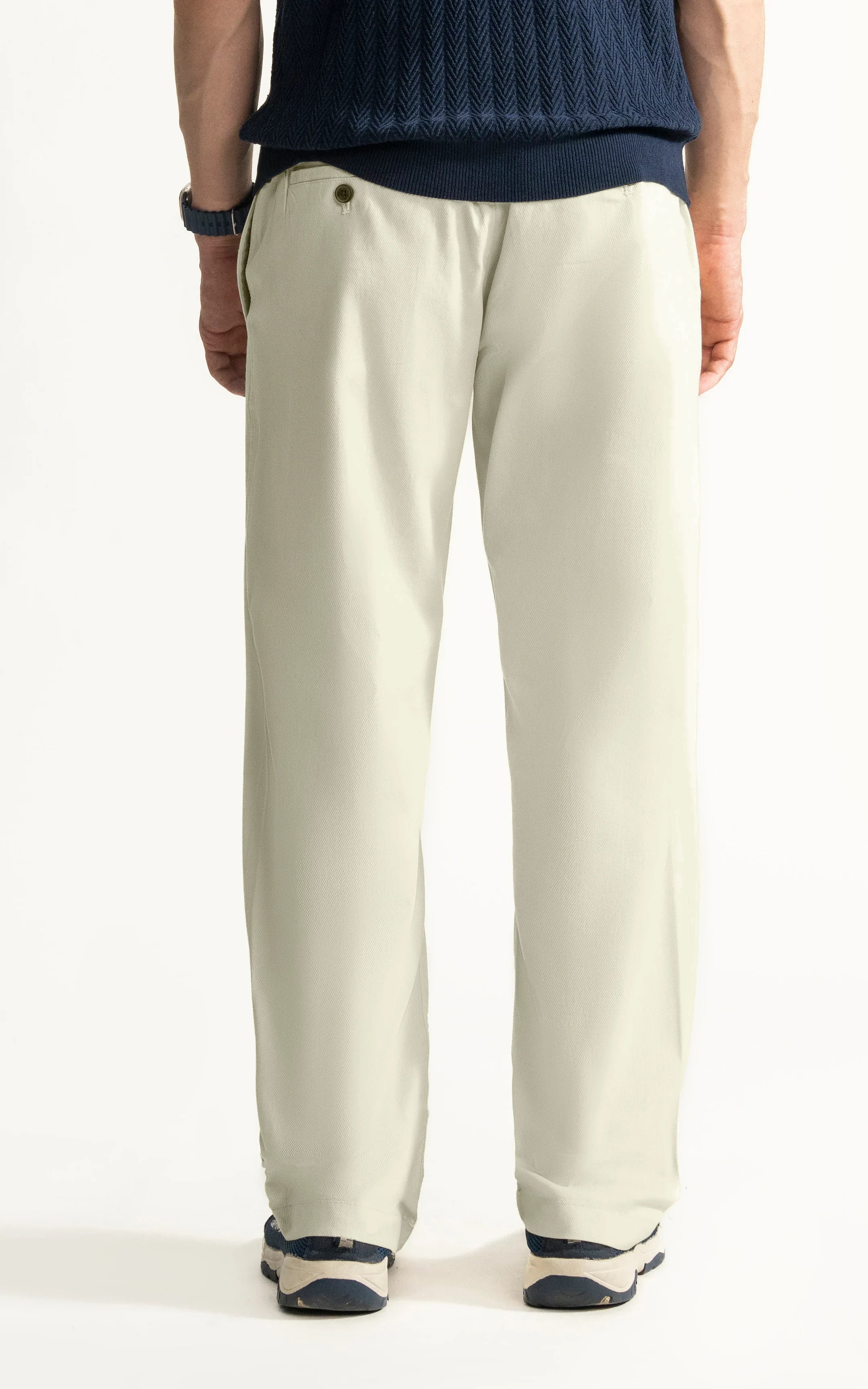 STRAIGHT FIT CASUAL TROUSER LIGHT KHAKI