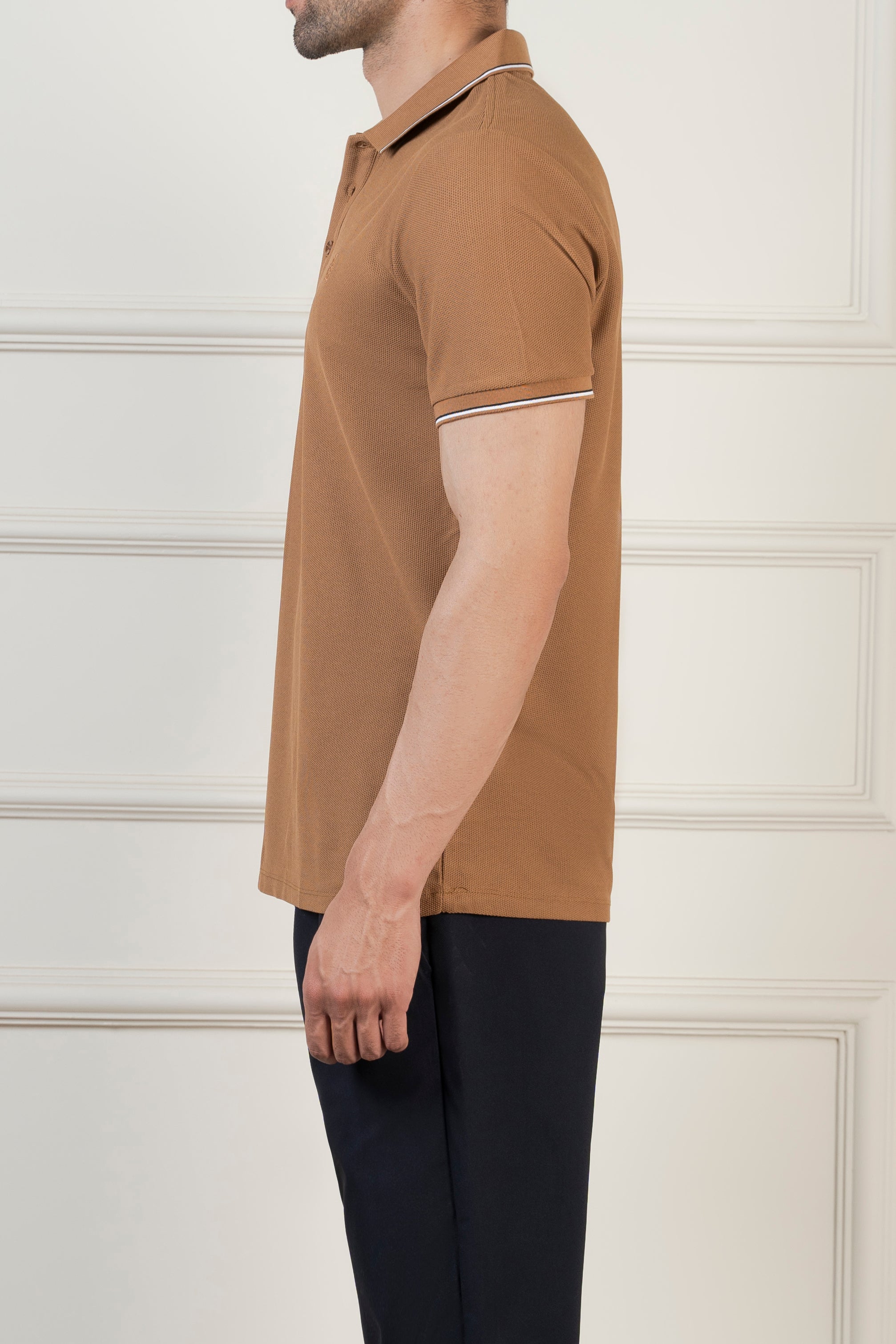 CLASSIC TIPPING POLO DARK KHAKI