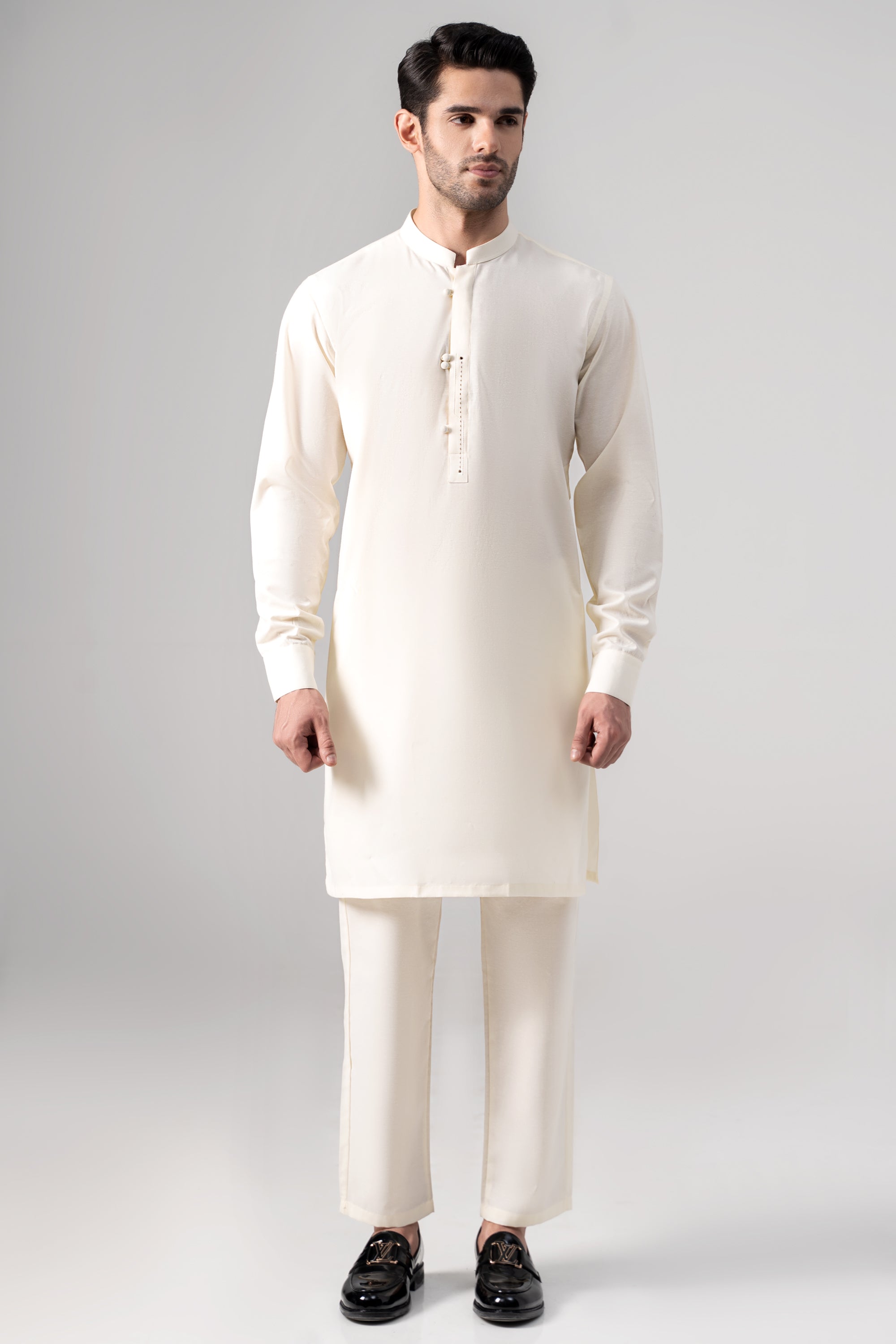 Karandi Kurta Pajama - SIGNATURE COLLECTION OFF WHITE