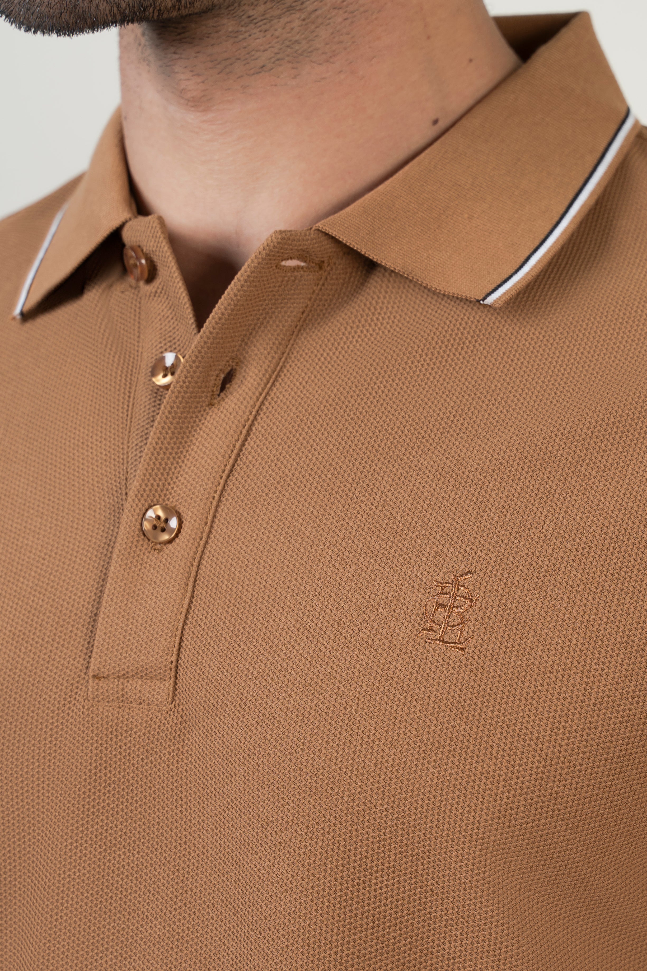 CLASSIC TIPPING POLO DARK KHAKI