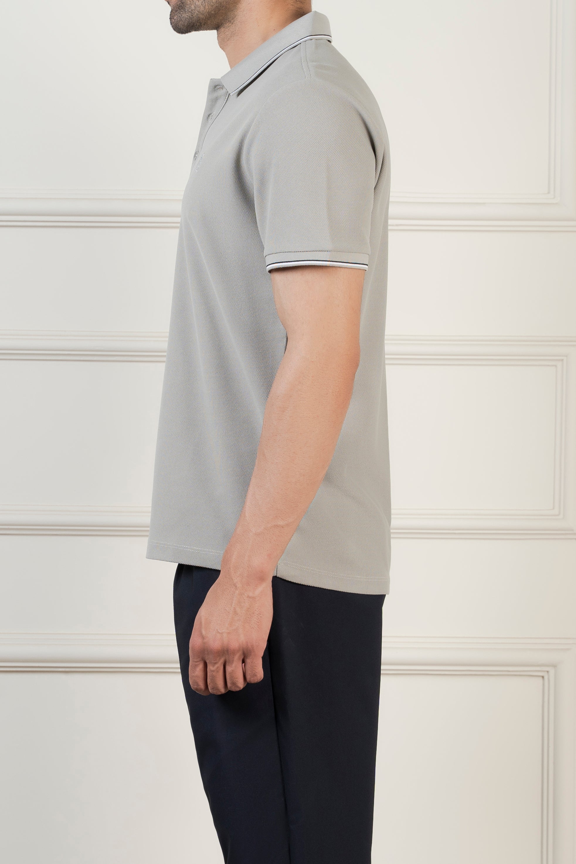 CLASSIC TIPPING POLO ASH GREY