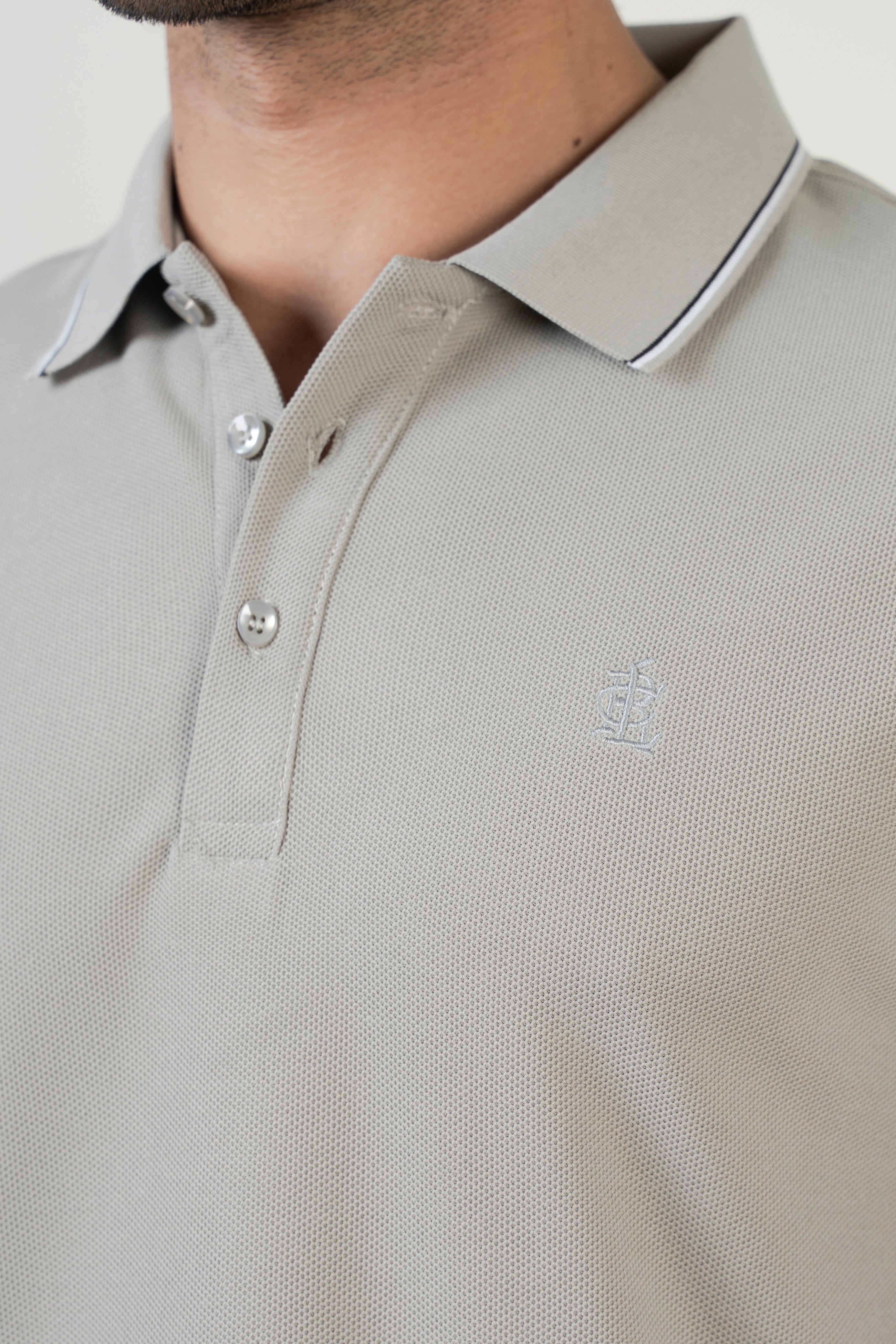 CLASSIC TIPPING POLO ASH GREY