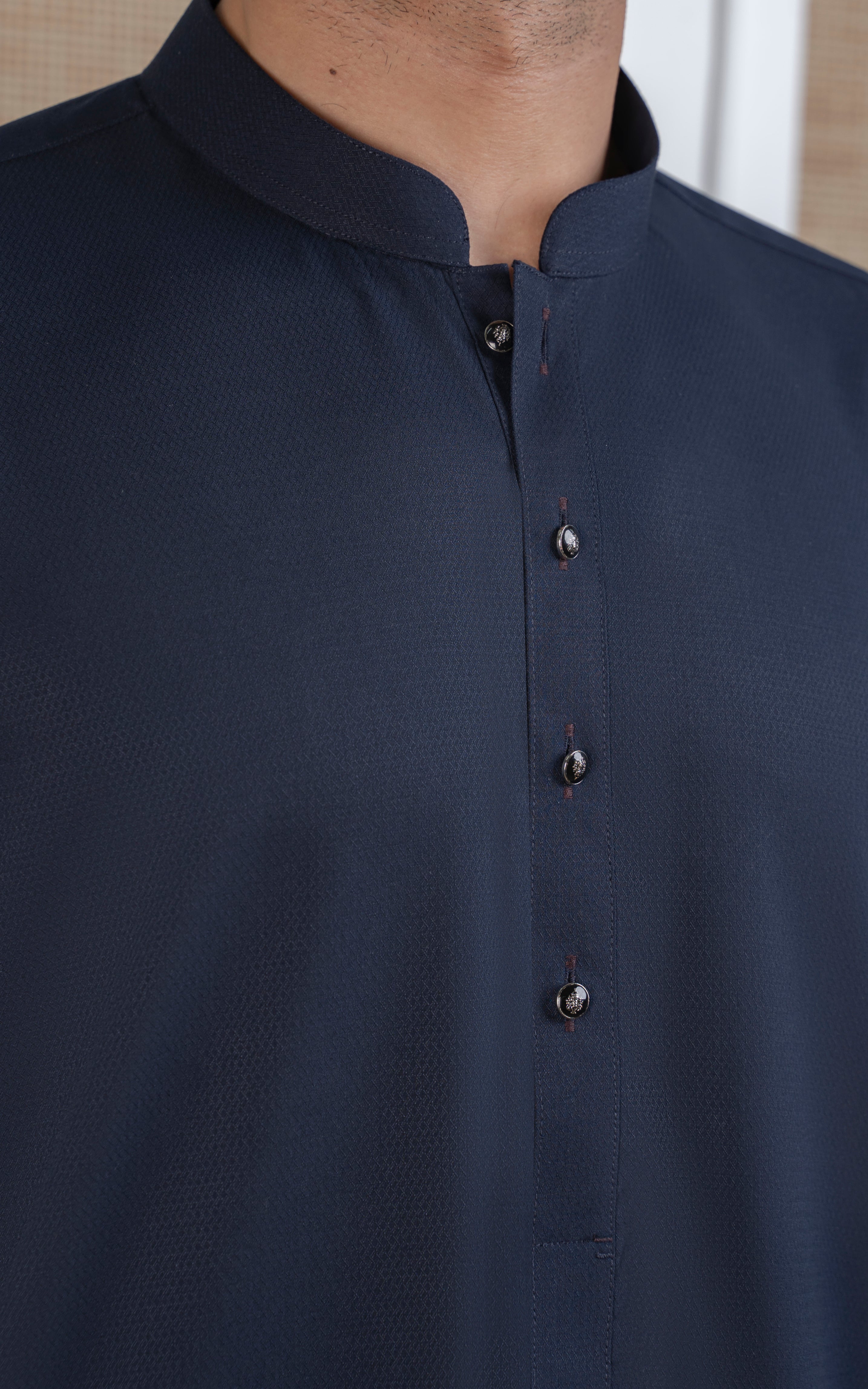 BLENDED KAMEEZ SHALWAR - SIGNATURE COLLECTION NAVY