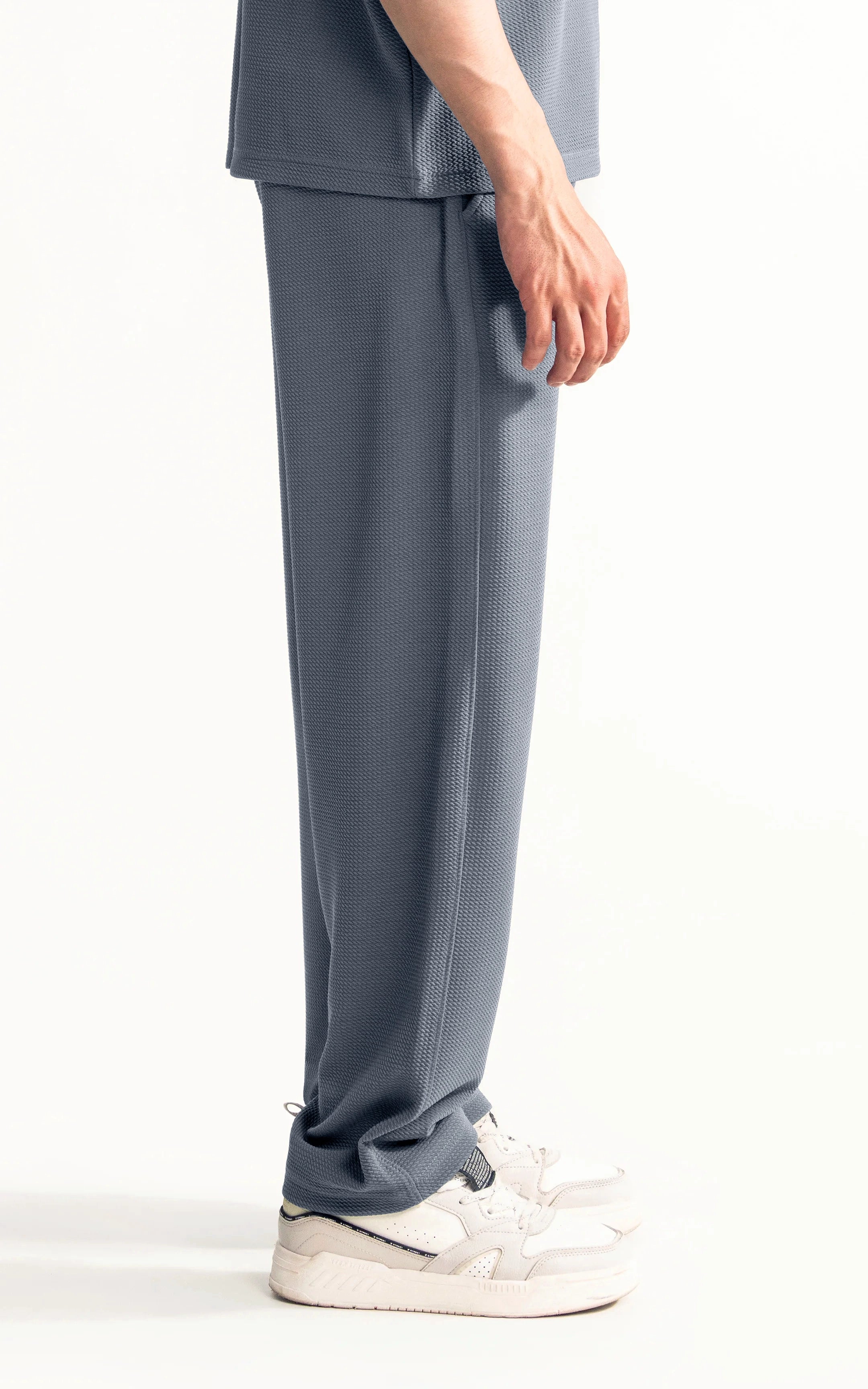 LOOSE FIT OPEN BOTTOM TROUSER GREY