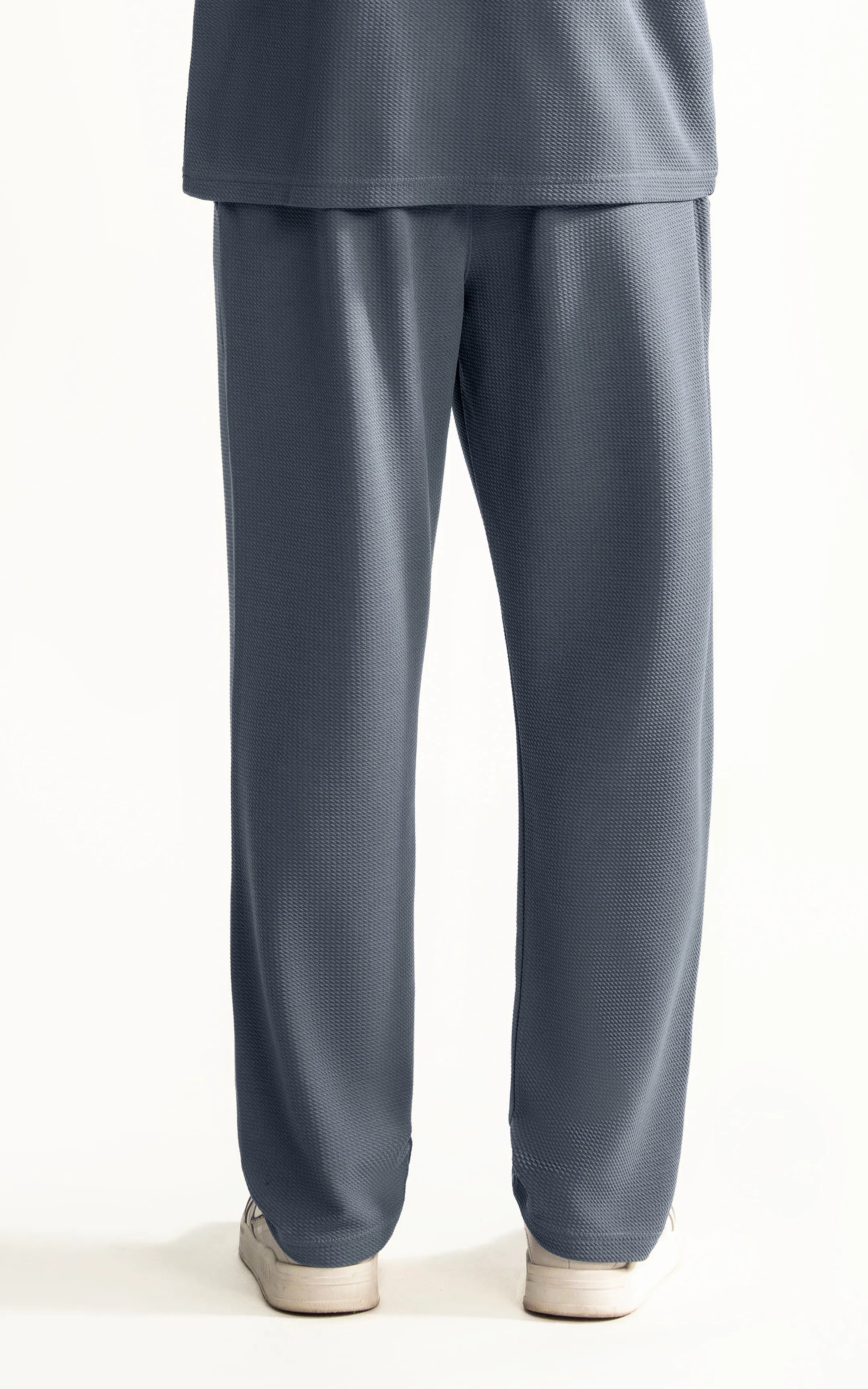 LOOSE FIT OPEN BOTTOM TROUSER GREY