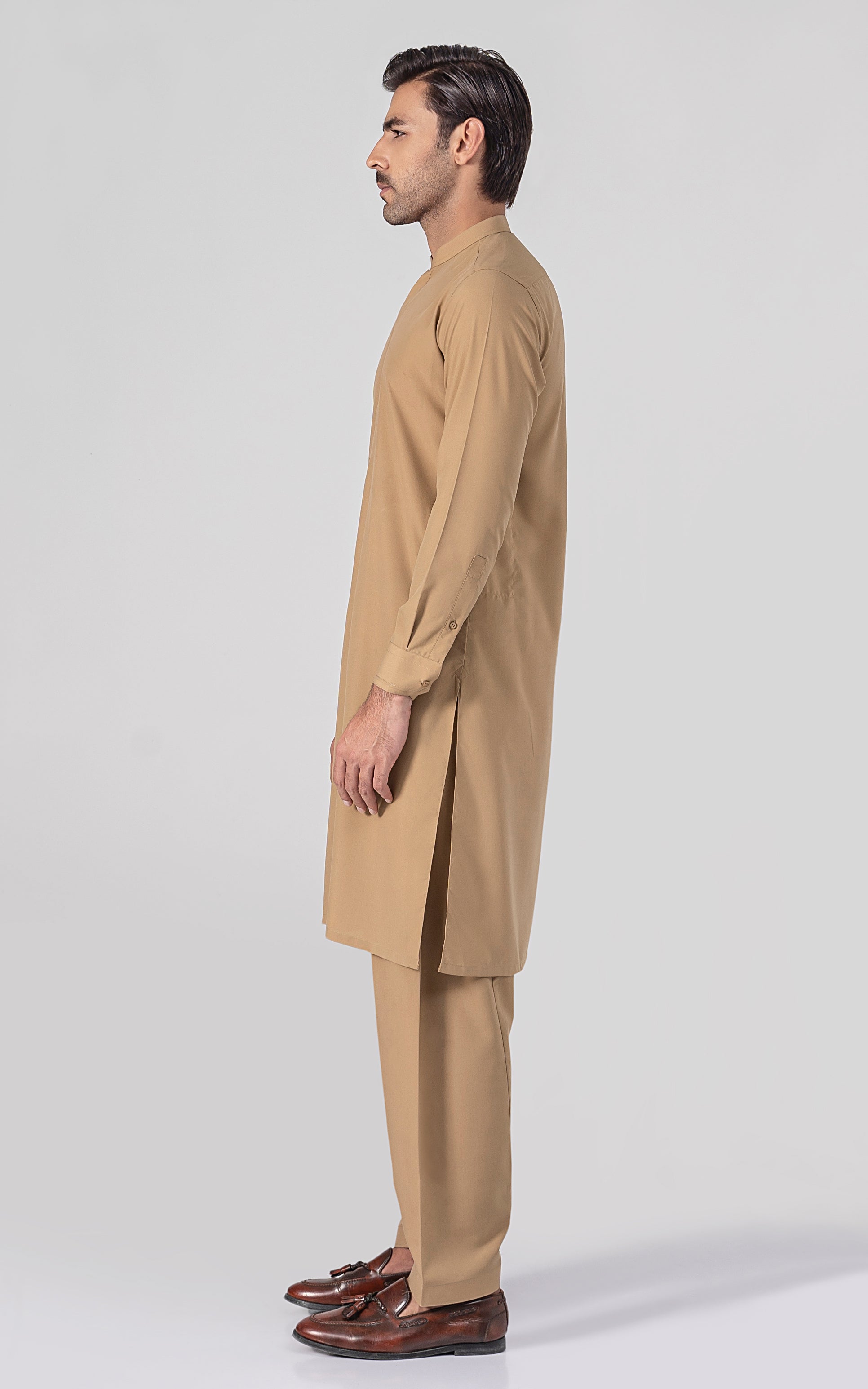 BLENDED WASH & WEAR - SIGNATURE COLLECTION DARK KHAKI