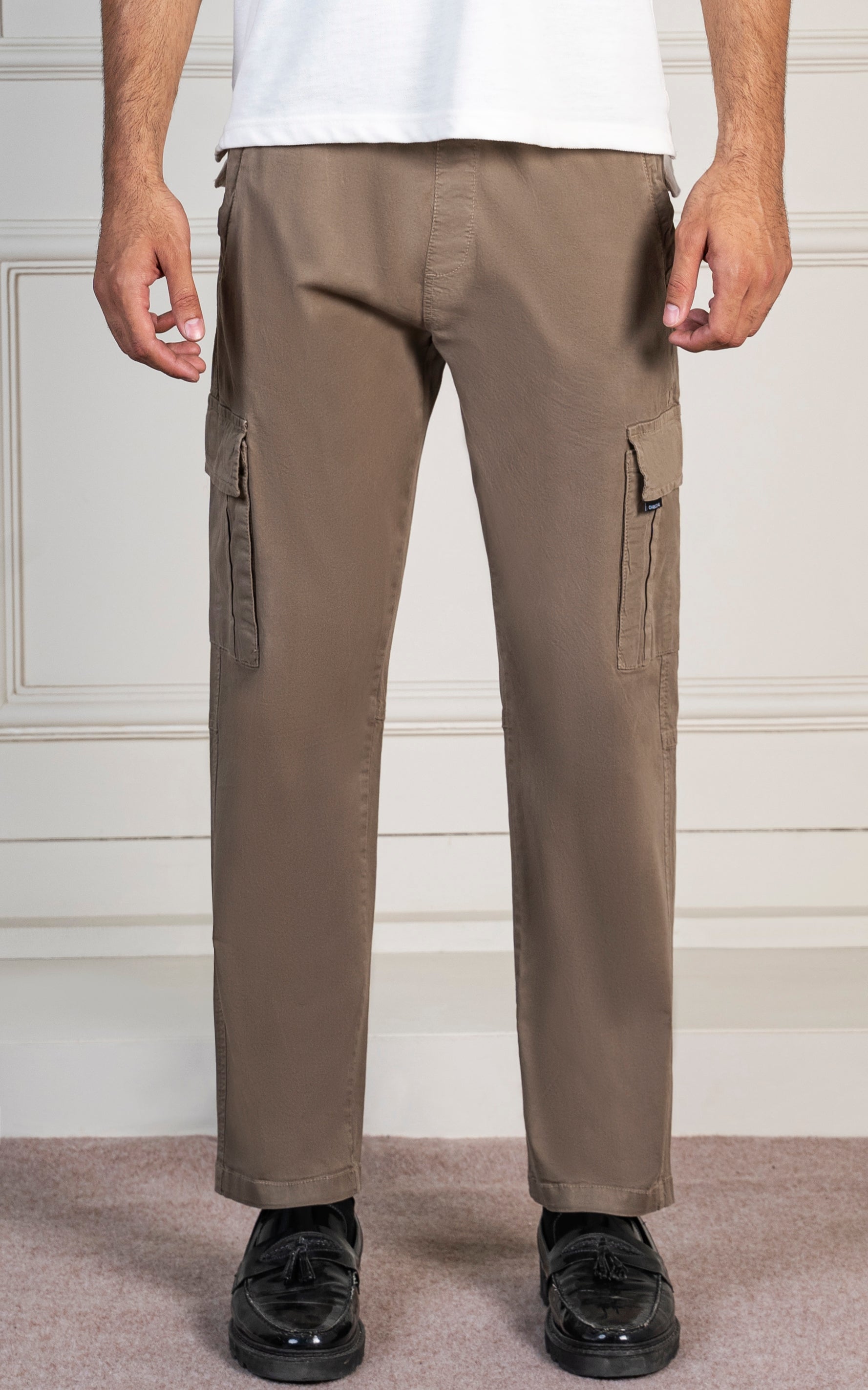 STRAIGHT FIT CARGO TROUSER  KHAKI