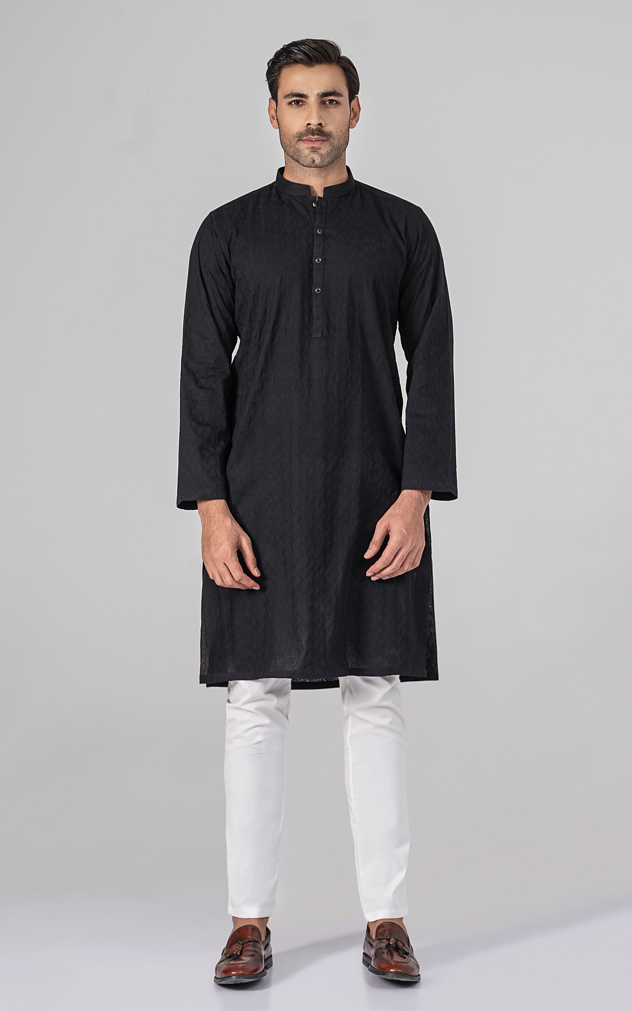 SCHIFFILI EMBROIDERED KURTA - SIGNATURE COLLECTION